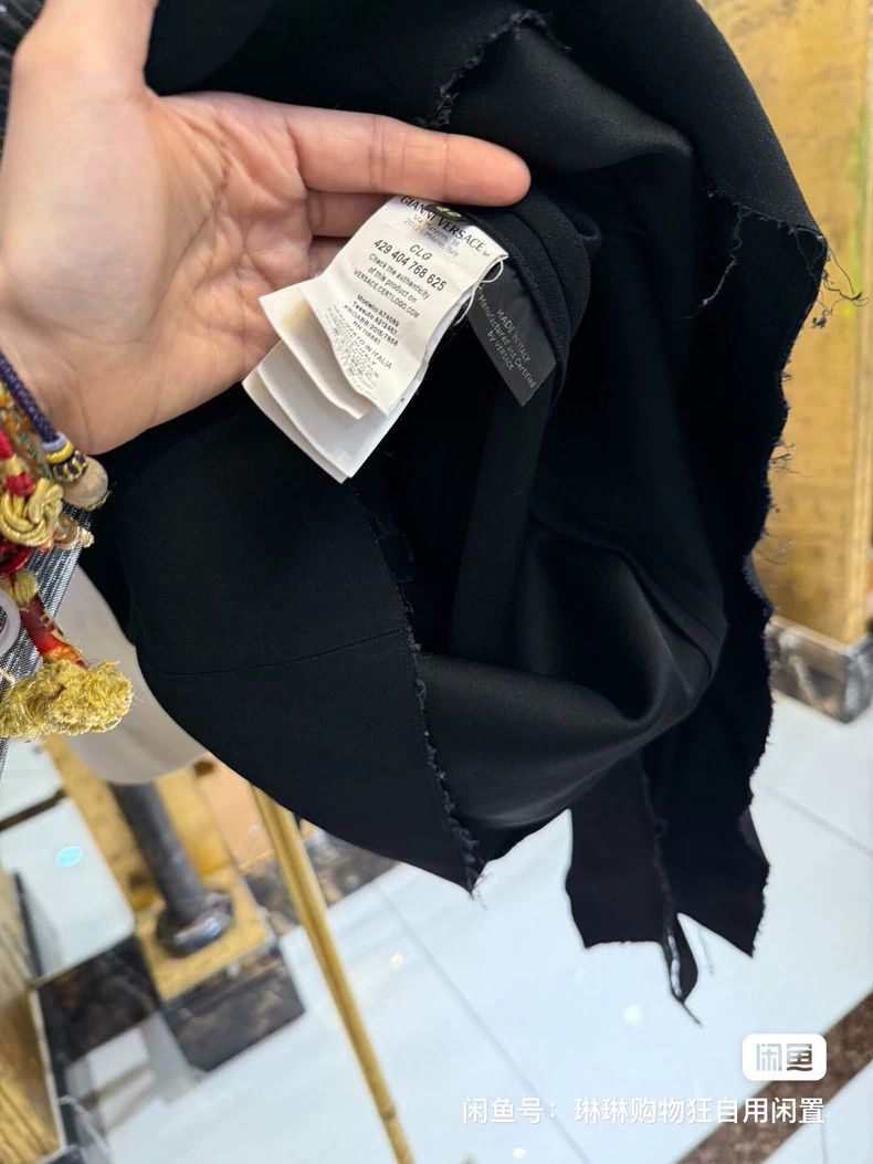 Versace Versace Black dress with silver technical three-dimensiona Size M / US 6-8 / IT 42-44 - 9 Thumbnail