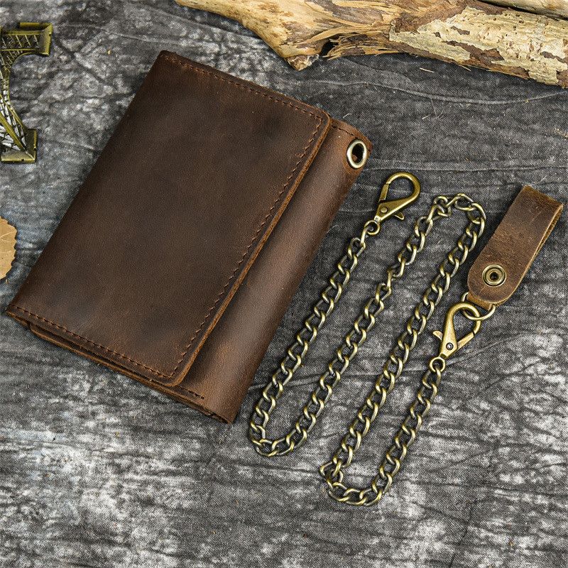 Japanese Brand × Vintage Men PU Leather Wallet With Chain Size ONE SIZE - 1 Thumbnail