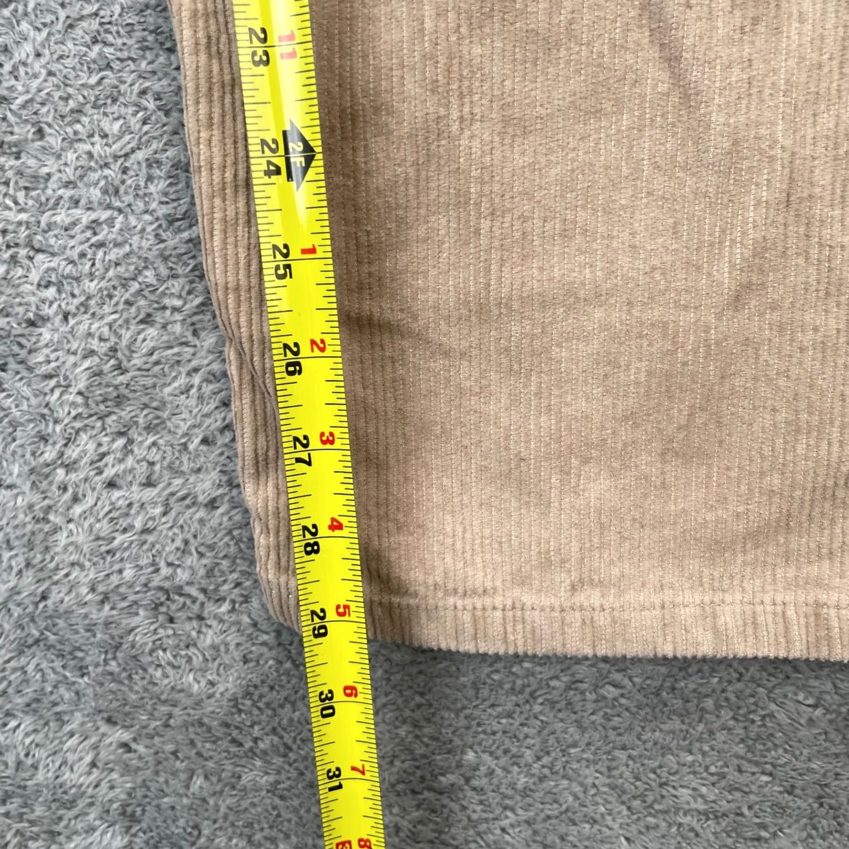 H&M H&M Pants Mens 38 Beige Corduroy Coupe Regular Straight Leg Baggy 5-Pocket Design Beige Cotton Flat Front Button Zipper Casual Size US 38 / EU 54 - 7 Thumbnail