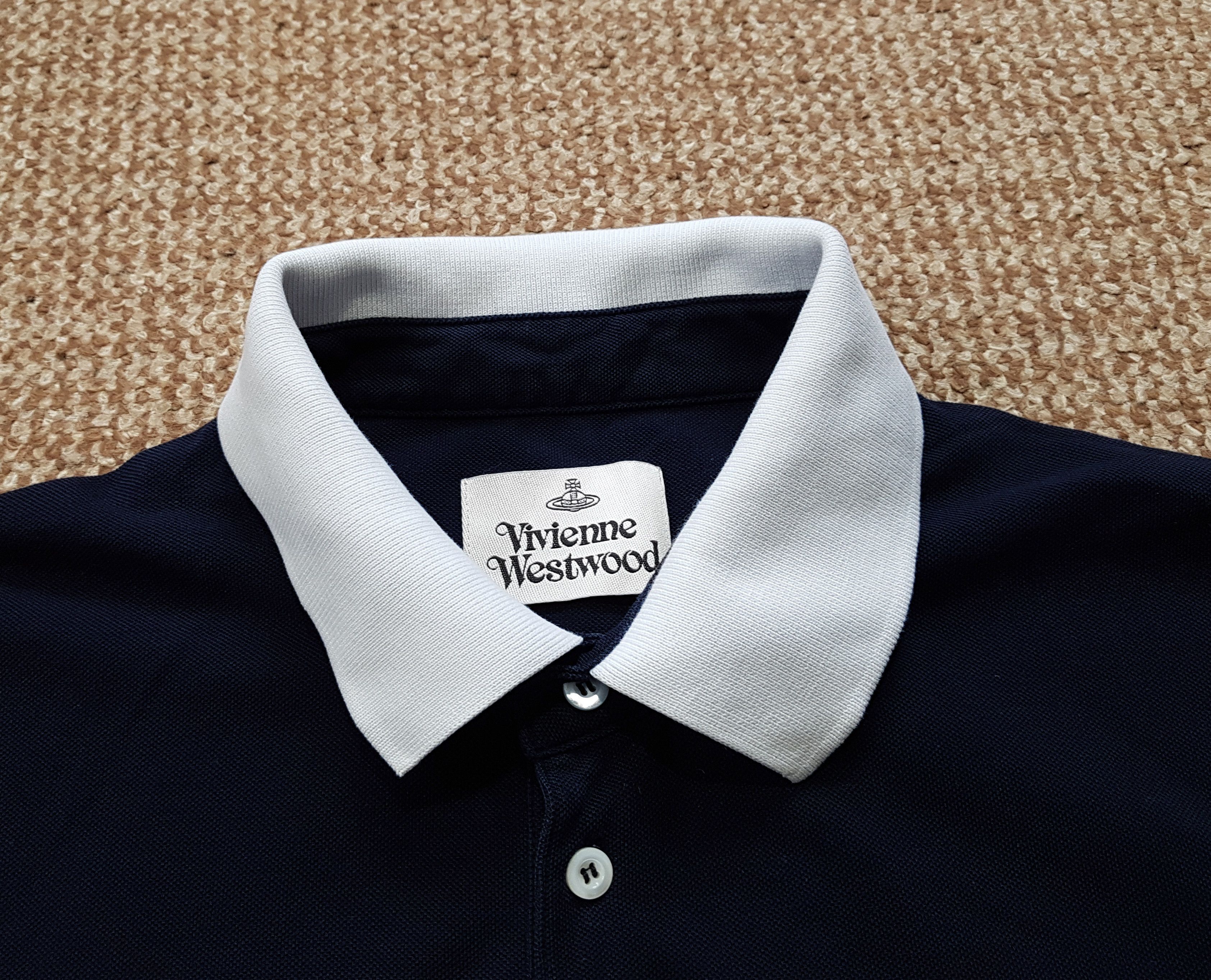 Vivienne Westwood Vivienne Westwood Classic Polo Shirt Navy Slim Fit sz XL Size US XL / EU 56 / 4 - 5 Thumbnail