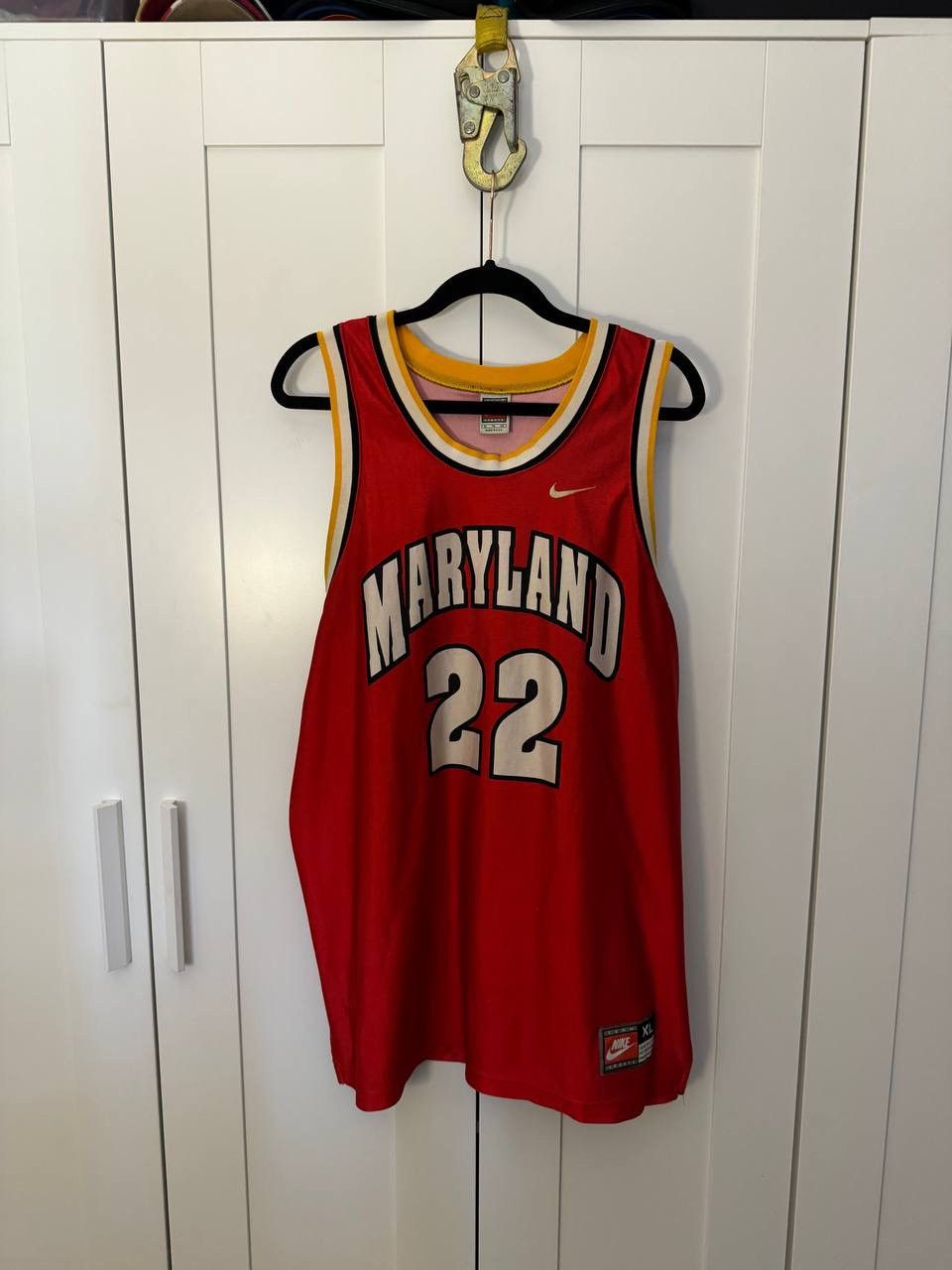 image of Vintage Men’S Nike VTG Maryland Terrapins Authentic Jersey in Red, Men's (Size XL)