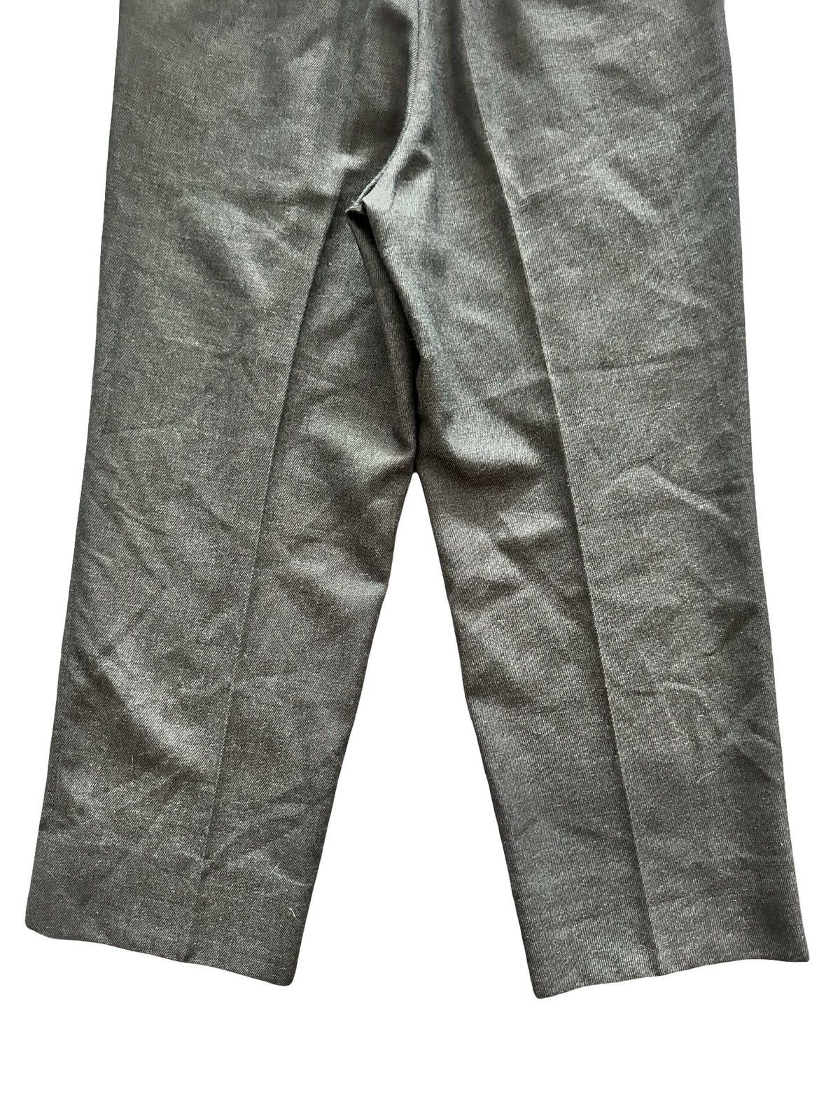 Japanese Brand Vintage Bellumore Wool Alpaca Pleated Trousers Grey Size US 33 - 6 Thumbnail