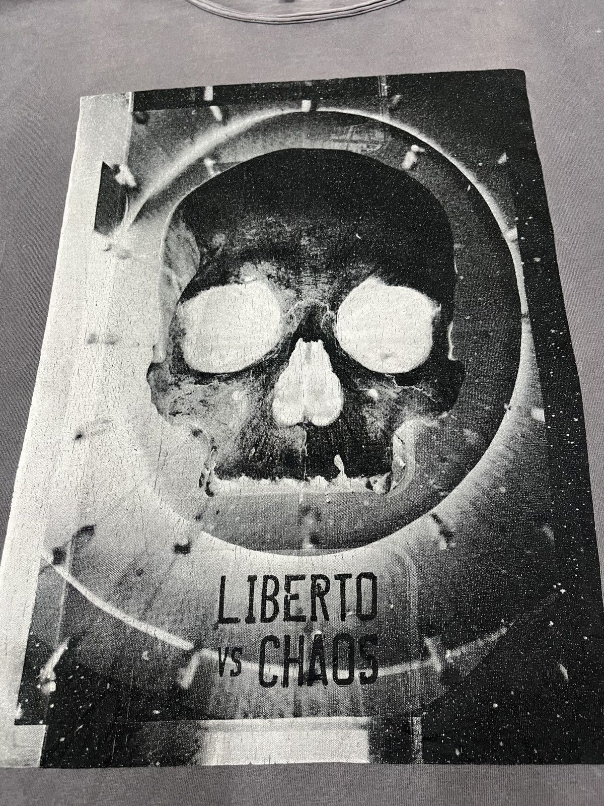 Japanese Brand × Vintage Distressed Liberto Big Skull Tee Size US M / EU 48-50 / 2 - 2 Thumbnail