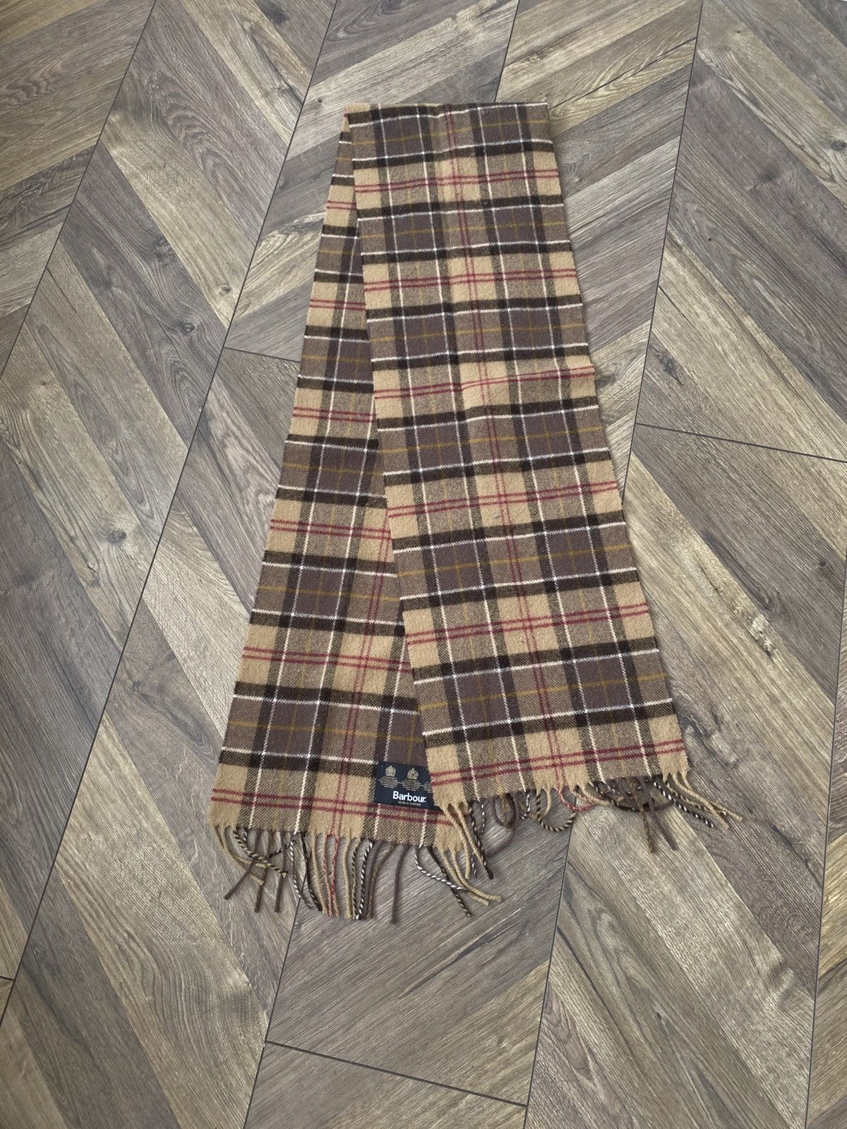Barbour Vintage Barbour nova check wool scarf Size ONE SIZE - 3 Thumbnail