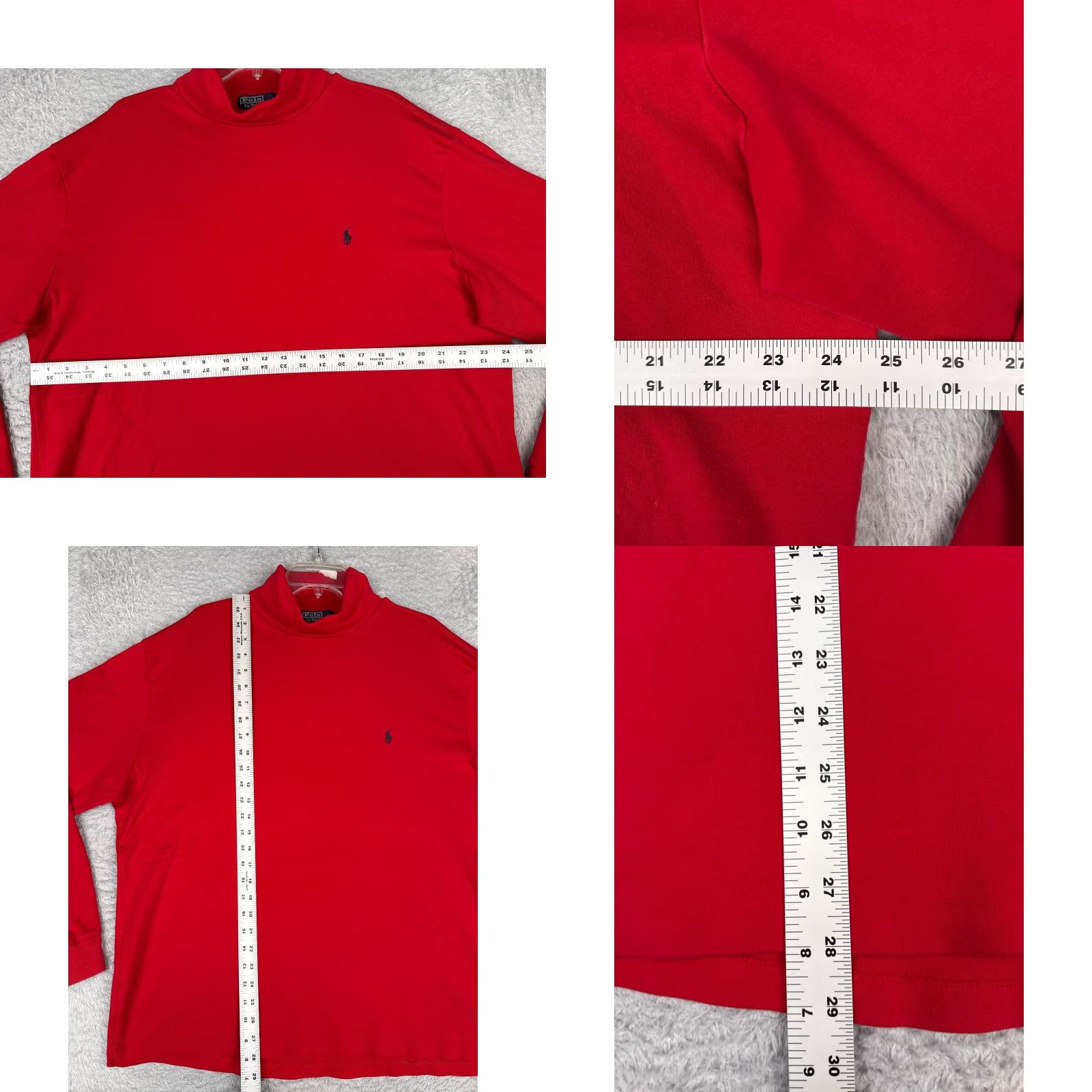 Ralph Lauren VINTAGE Polo Ralph Lauren Shirt Men XL Red Turtleneck 100% Cotton Embroidered Pony Polo Ralph Lauren Shirt Mens Red Turtle Neck 100% Cotton Size US XL / EU 56 / 4 - 8 Thumbnail