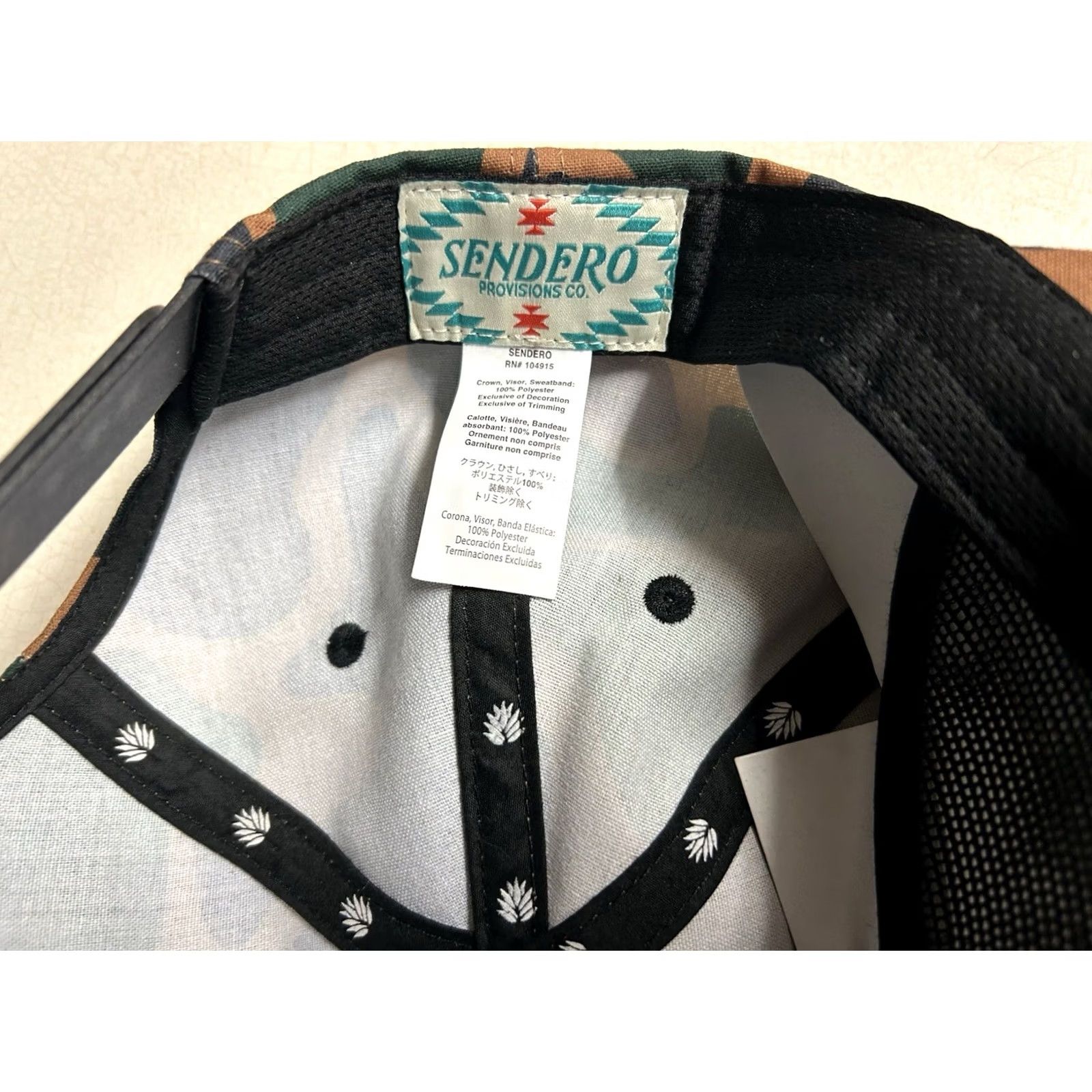 Vintage Sendero Provisions Co. Texas Camo Adjustable Snapback Hat Cap NWOT Size ONE SIZE - 6 Thumbnail