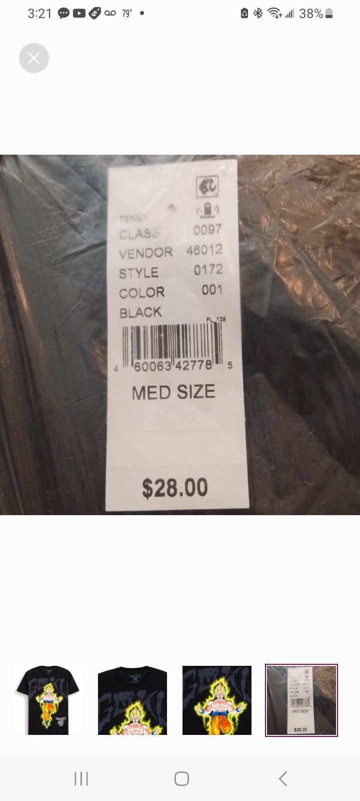 Other Goku DragonBall Z T-Shirt Size US M / EU 48-50 / 2 - 4 Thumbnail