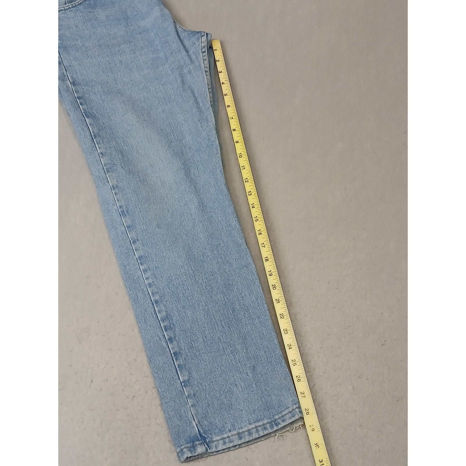 Wrangler Wrangler (32x30) Men's Straight Leg Blue Denim Jeans Size US 32 / EU 48 - 4 Thumbnail