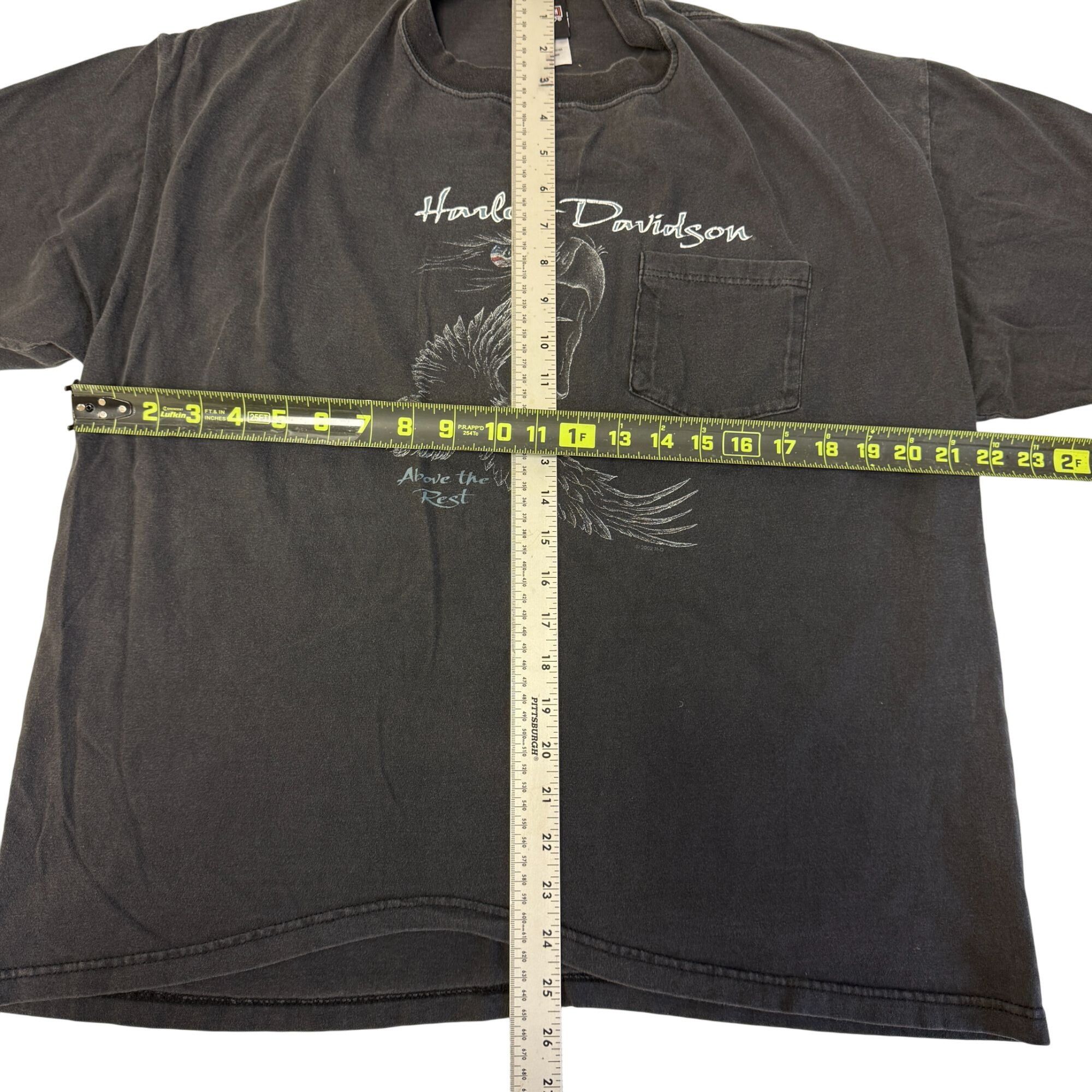 Harley Davidson 2002 SOARING EAGLE Above The Rest Motorcycle Biker T Shirt Size US XL / EU 56 / 4 - 5 Thumbnail