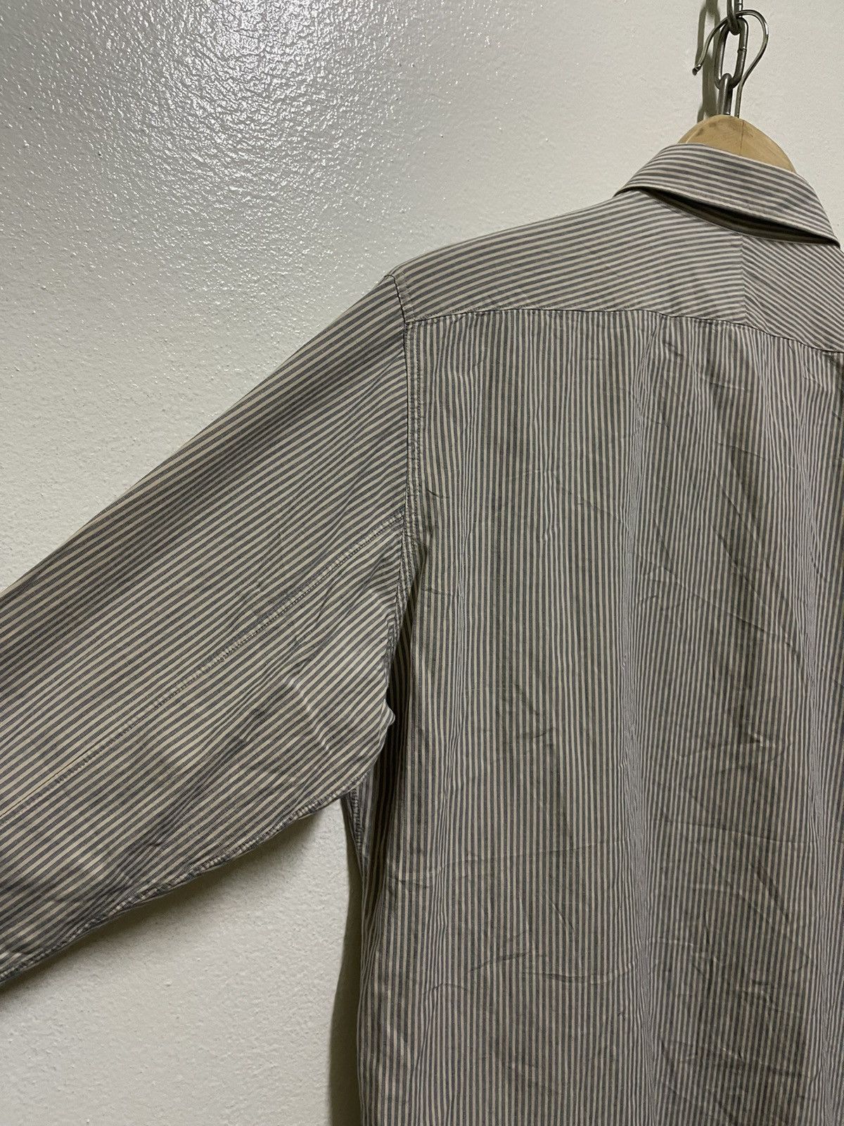 Japanese Brand × N.Hoolywood N.Hoolywood Long Sleeve Shirt Striped Size US M / EU 48-50 / 2 - 7 Thumbnail