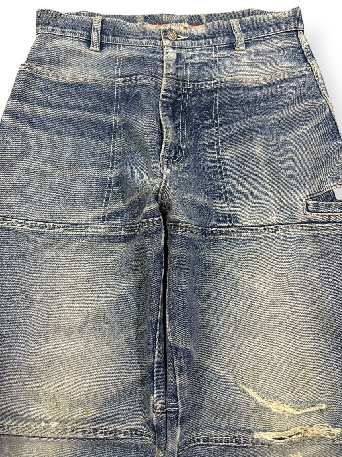 Vans Vintage Y2K Vans Double Knee Style Baggy Distressed Jeans Size US 30 / EU 46 - 3 Thumbnail