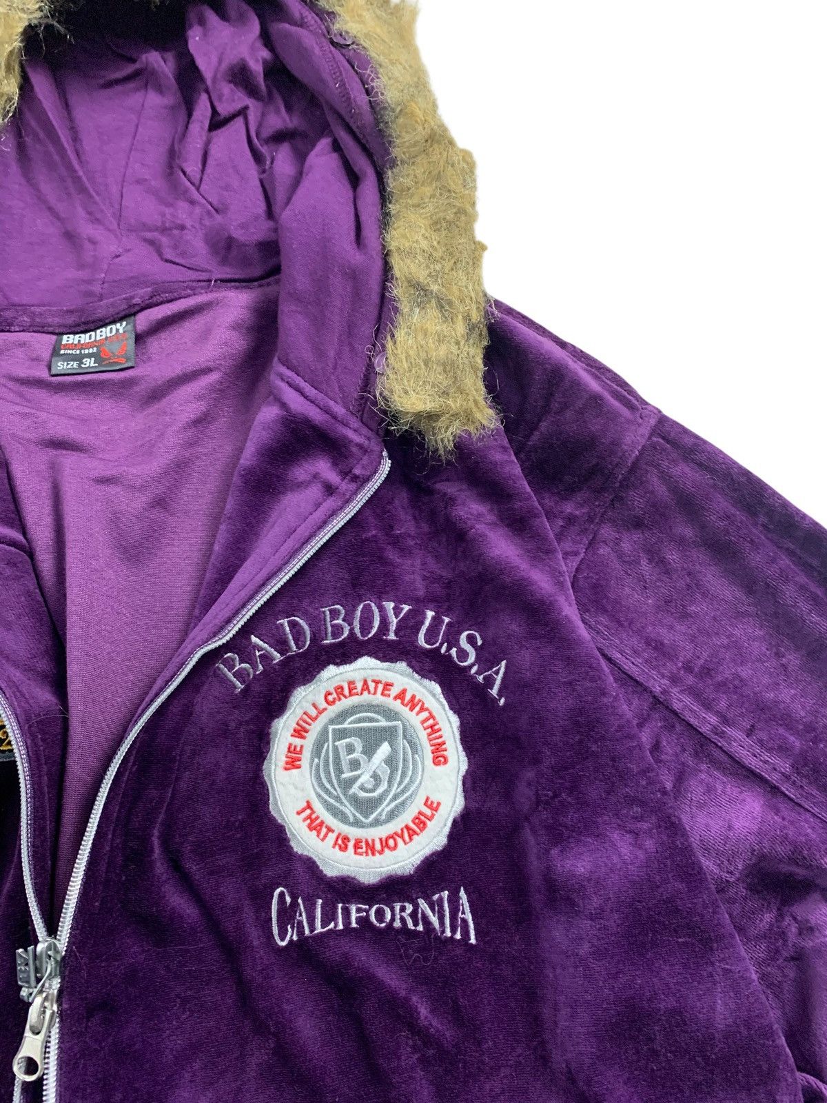If Six Was Nine Badboy velvet fur ziphoodie lgb style Size US L / EU 52-54 / 3 - 5 Thumbnail