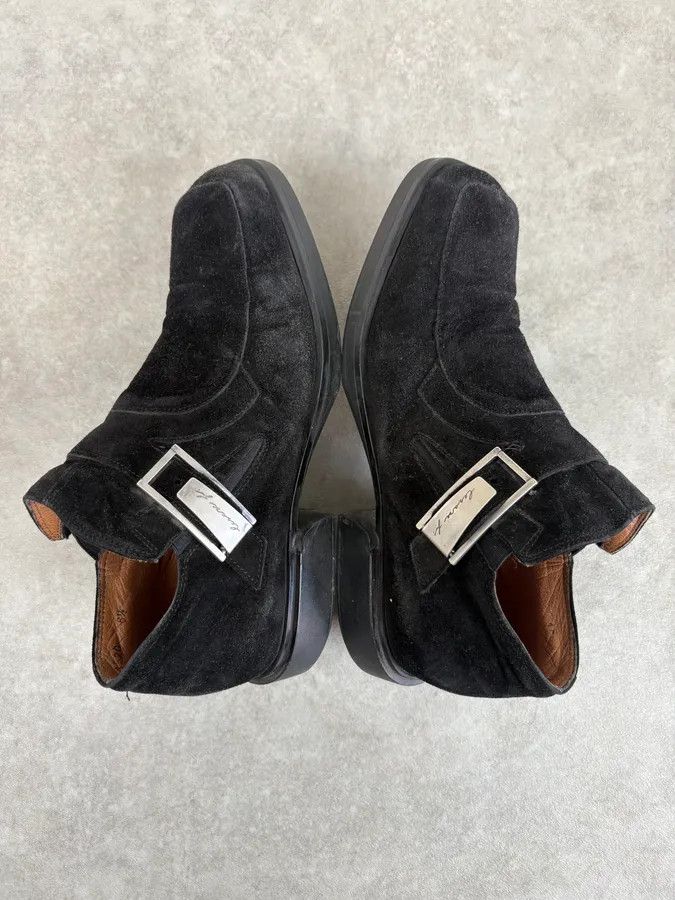 Vintage Cesare Paciotti Black Suede Loafer Boots Size US 7.5 / IT 37.5 - 4 Thumbnail