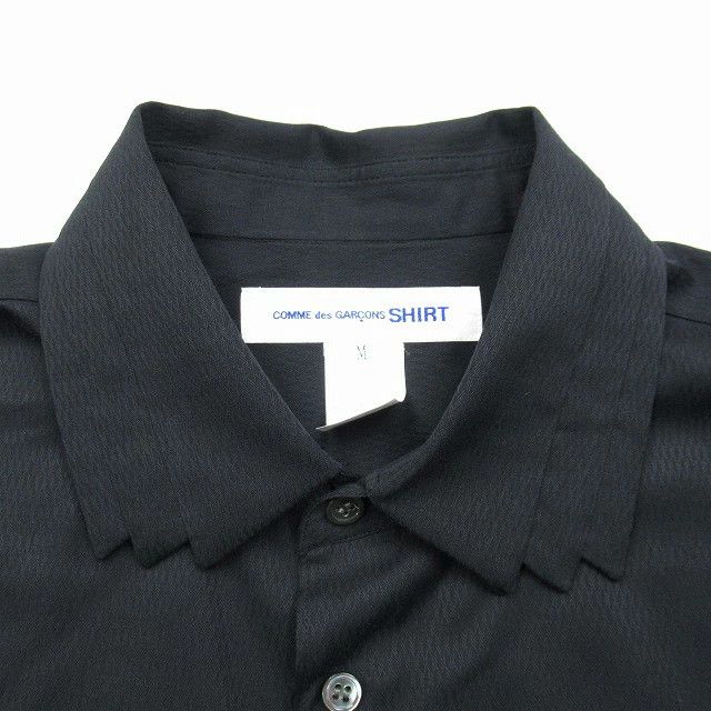 Comme des Garcons SHIRT Shirt Notched collar Long sleeves button cotton Black Size US M / EU 48-50 / 2 - 3 Thumbnail