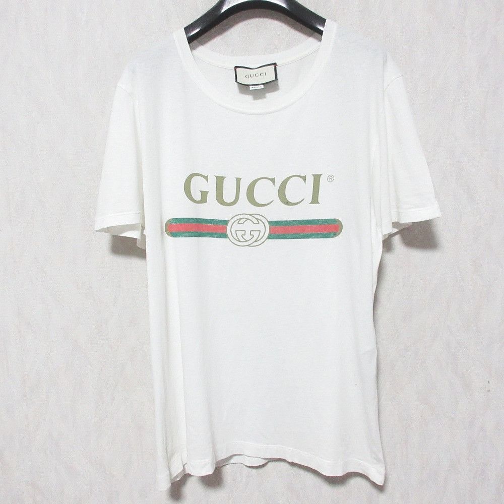 Gucci Gucci Gucci Classic Logo Cotton T Shirt Textile T-Shirts 440103 DUTY FREE for USA Size ONE SIZE - 1 Thumbnail
