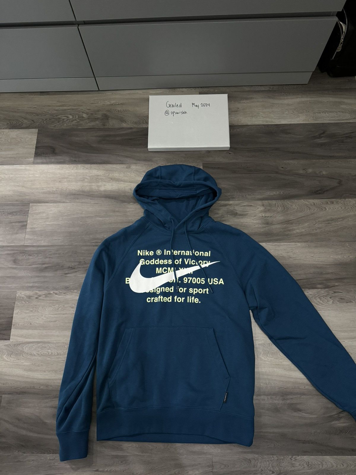 image of Nike Double Swoosh Hoodie, Men's (Size Small)