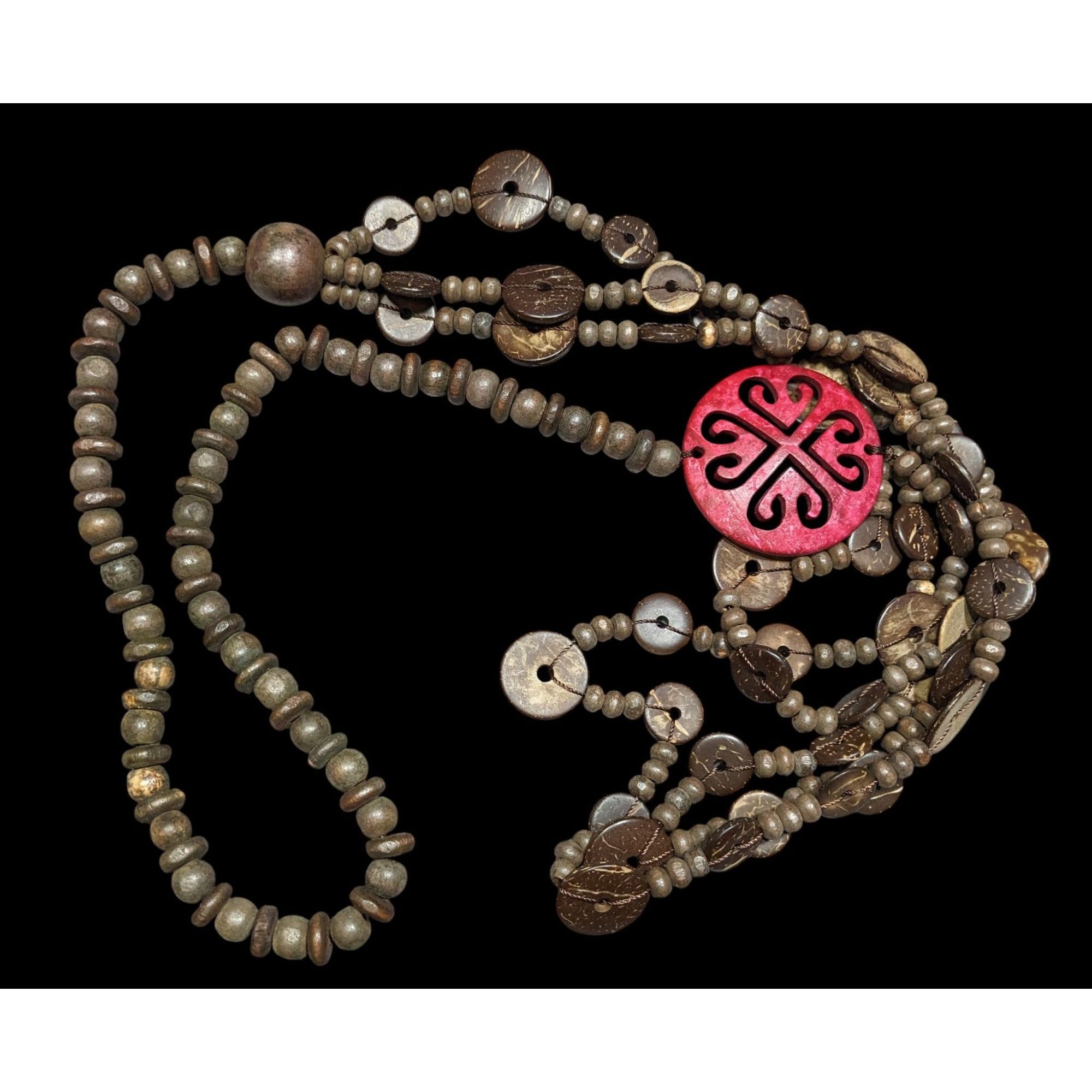 Other Paparazzi Jungle Jive Boho Multilayer Wooden Beaded Necklace Size ONE SIZE - 2 Thumbnail