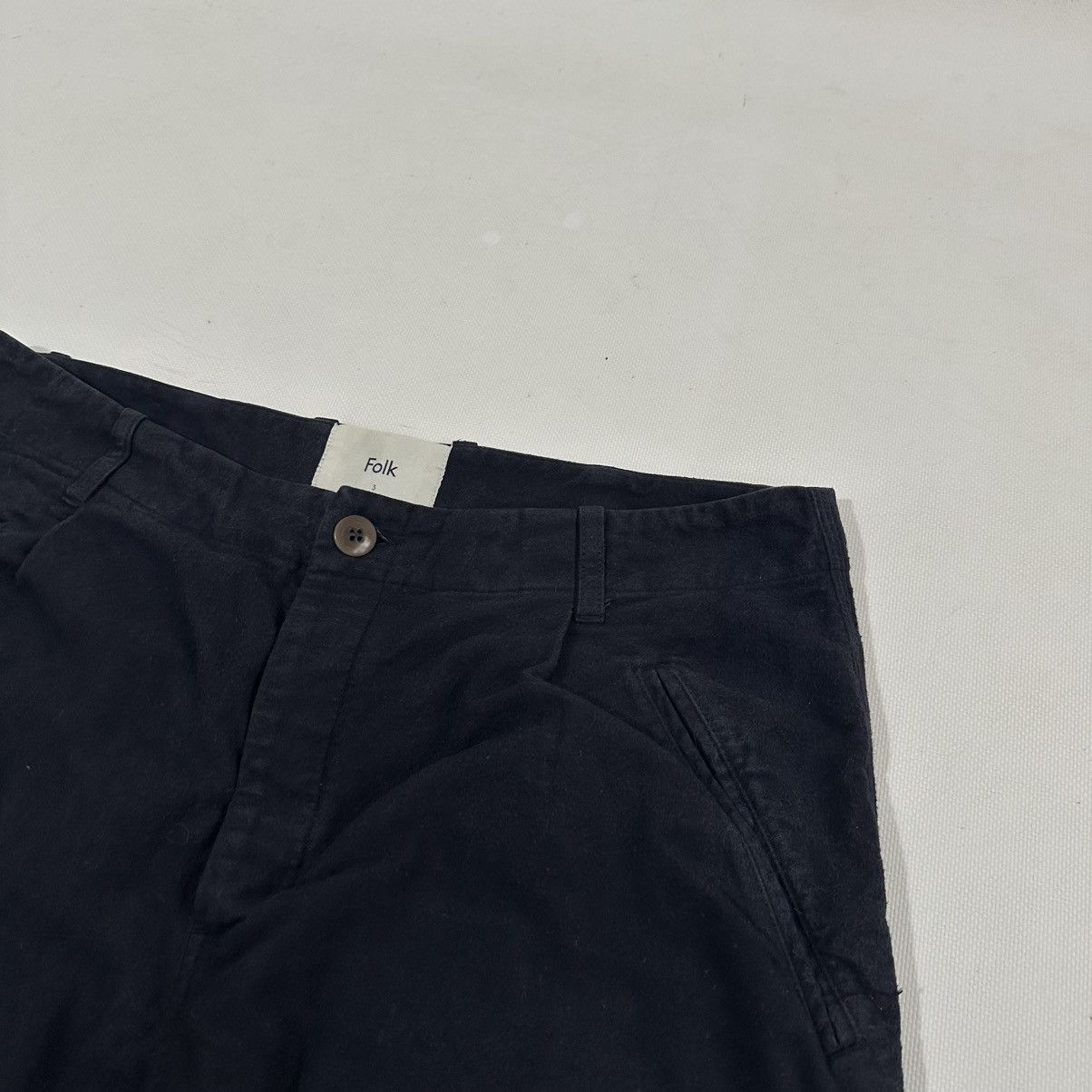 Folk Blue Folk Assembly Cotton-Twill Trousers Size US 32 / EU 48 - 6 Thumbnail