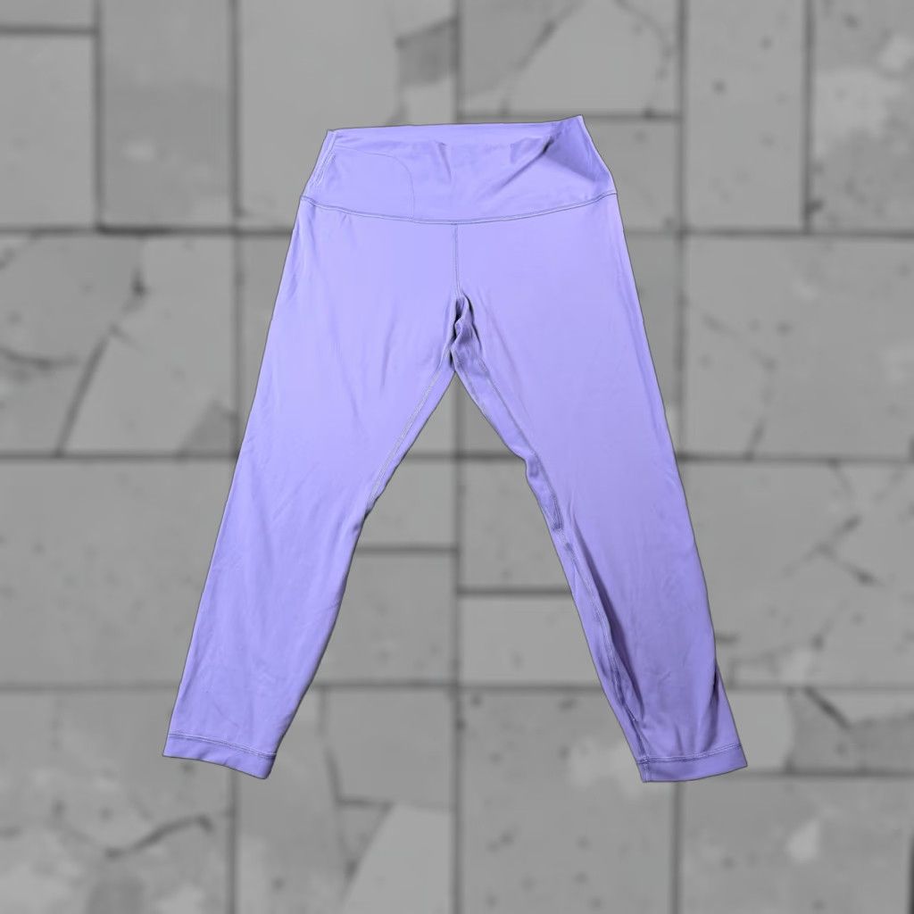 Lululemon Leggings Womens 14 Purple High Rise Ankle Yoga Athletic LW5CTBS