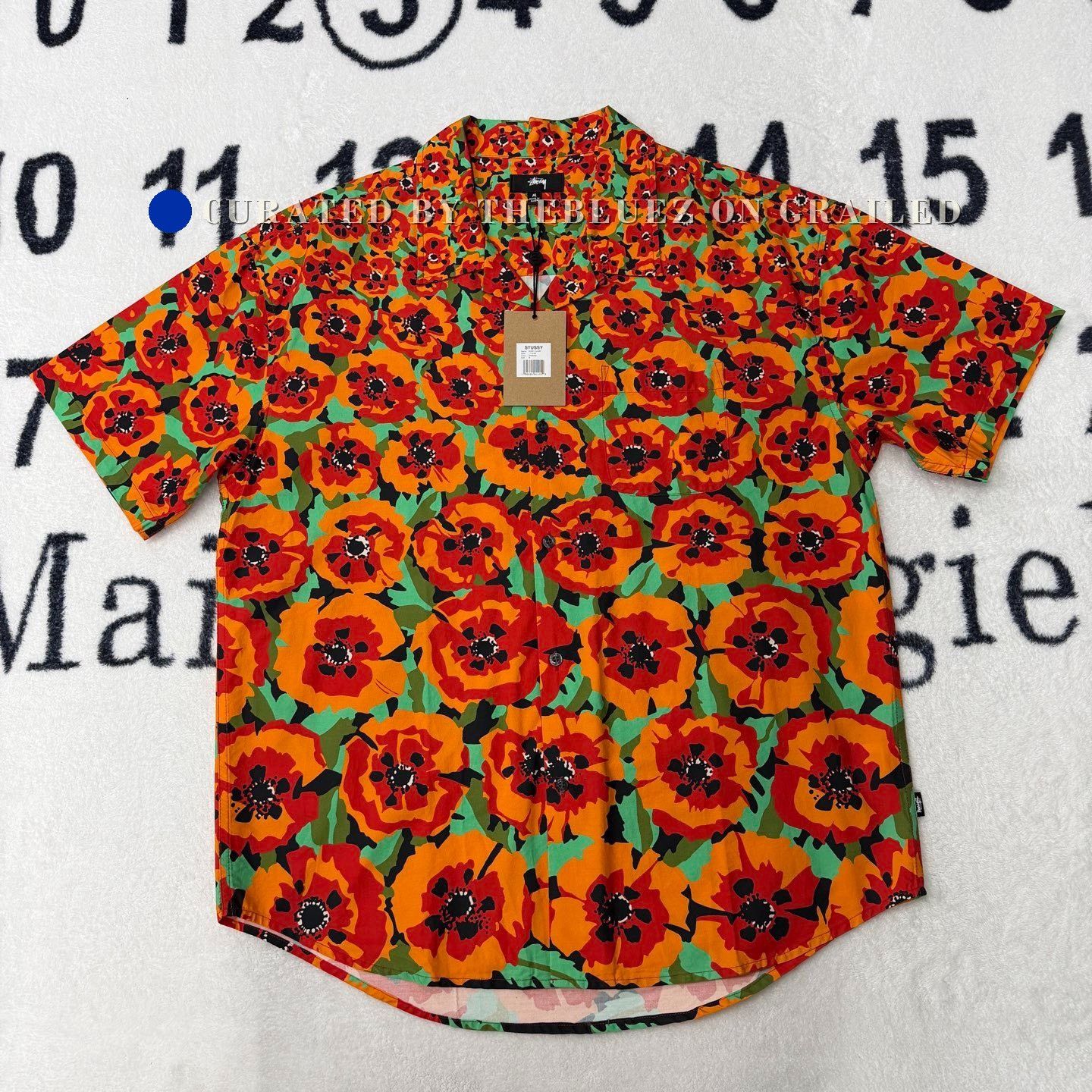 Stussy Stussy Orange Poppy Short-Sleeve Shirt Size US M / EU 48-50 / 2 - 1 Thumbnail
