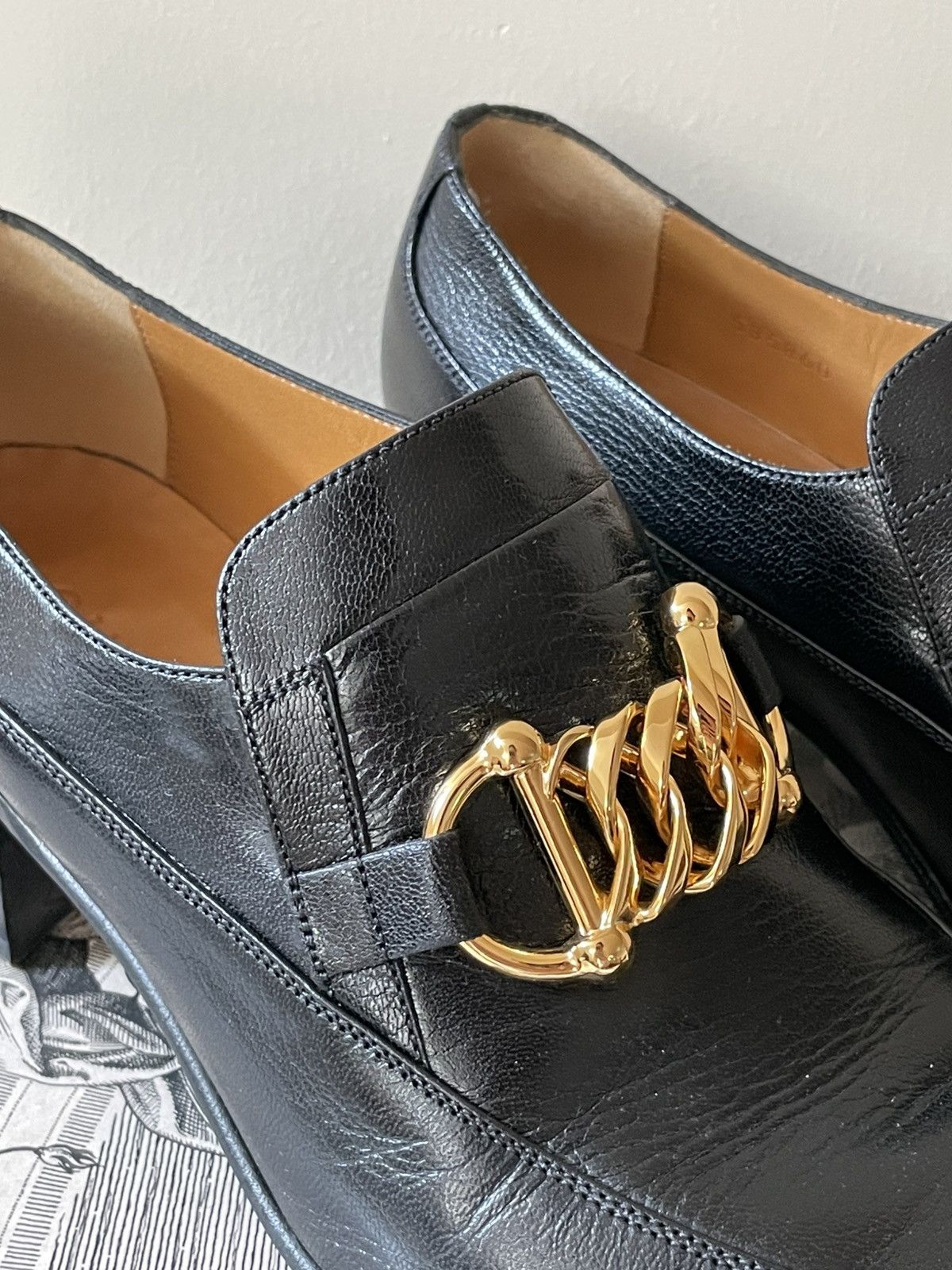 Gucci Gucci Moccasin Quentin Blk heels Size US 7 / EU 40 - 2 Thumbnail