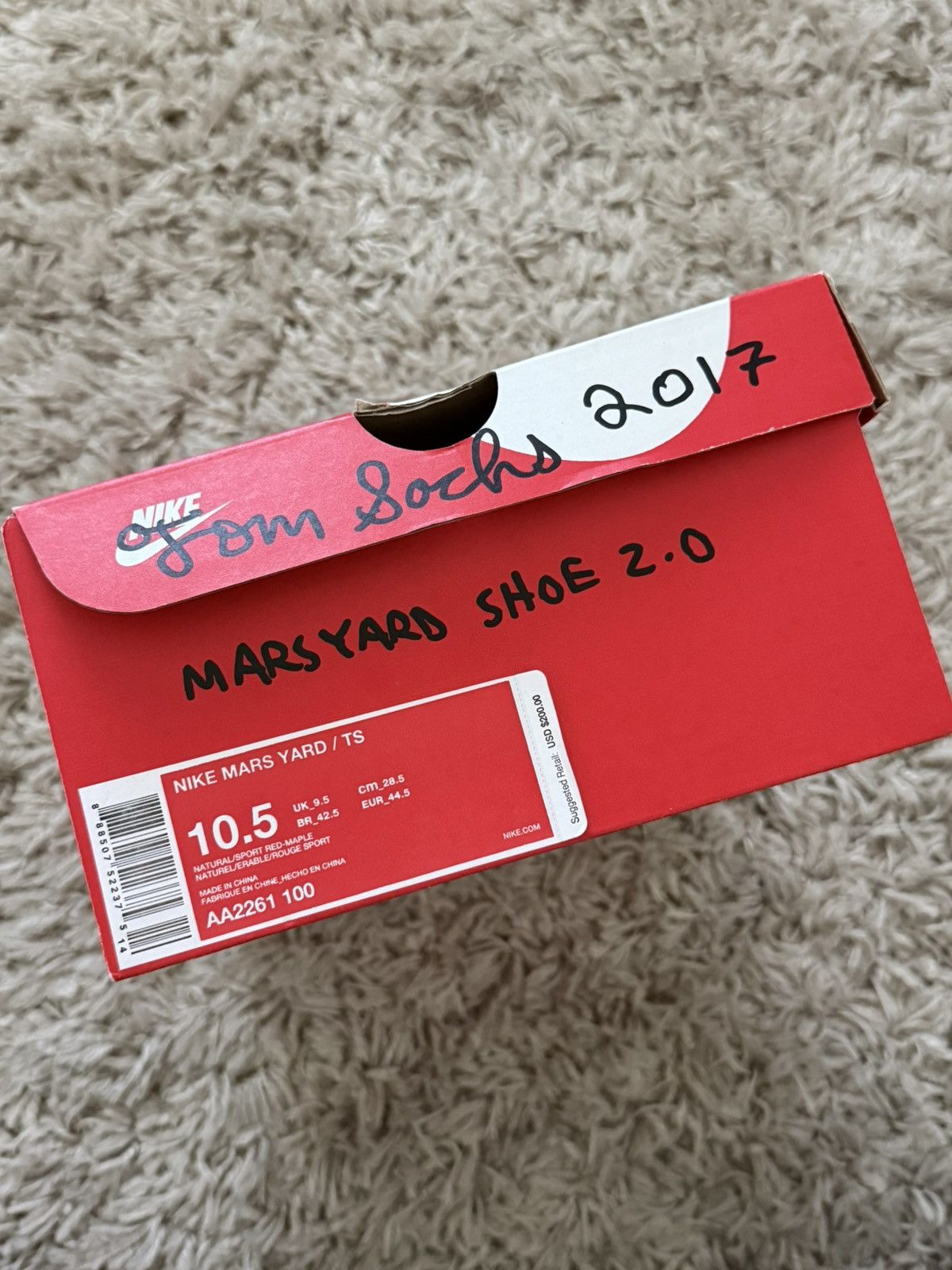 Nike × Tom Sachs Nike Craft Mars Yard 2.0 Tom Sachs 10.5 2017 Size US 10.5 / EU 43-44 - 19 Thumbnail