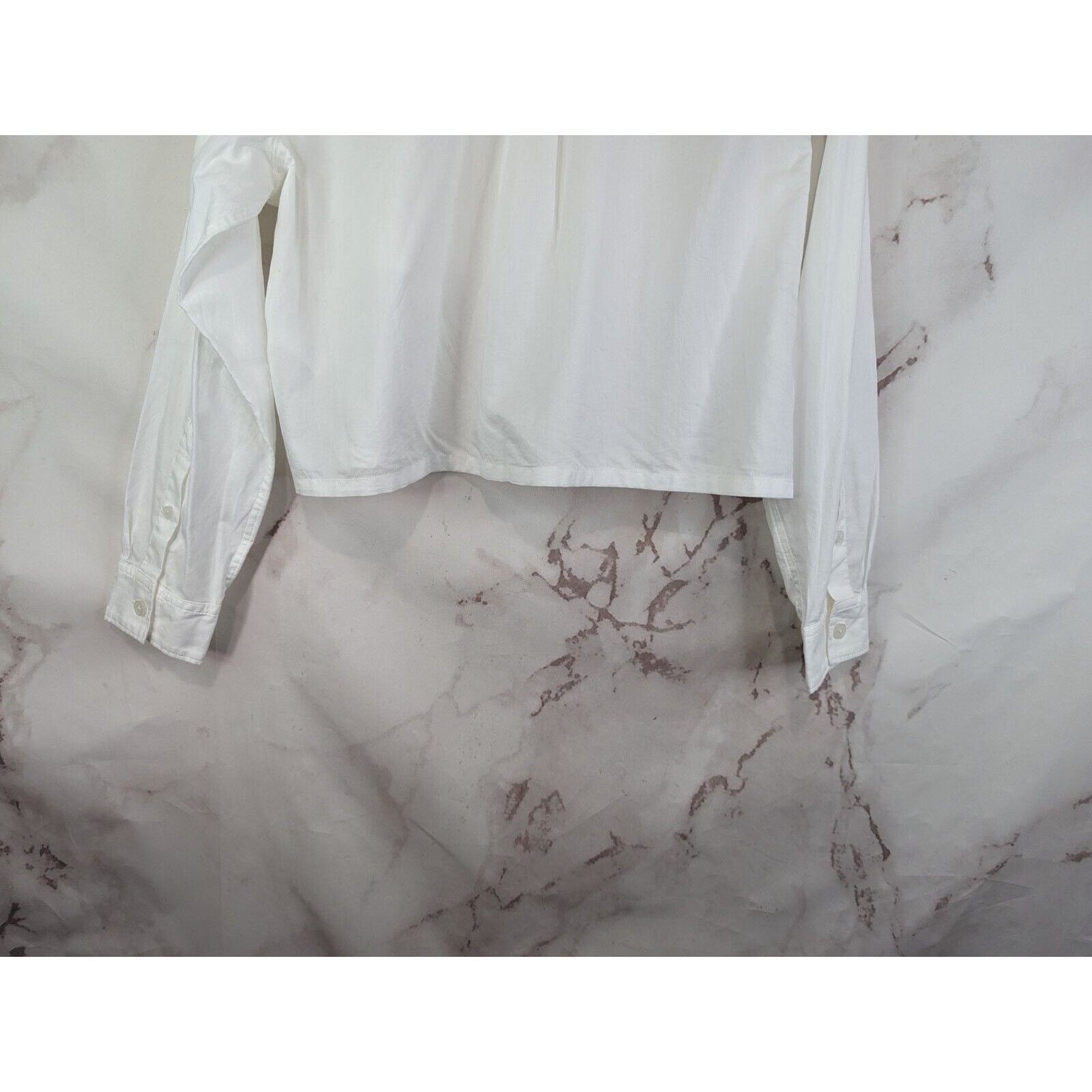 Everlane Everlane Shirt Womens 14 16 XL White Button Silky Way Short Size XL / US 12-14 / IT 48-50 - 7 Thumbnail