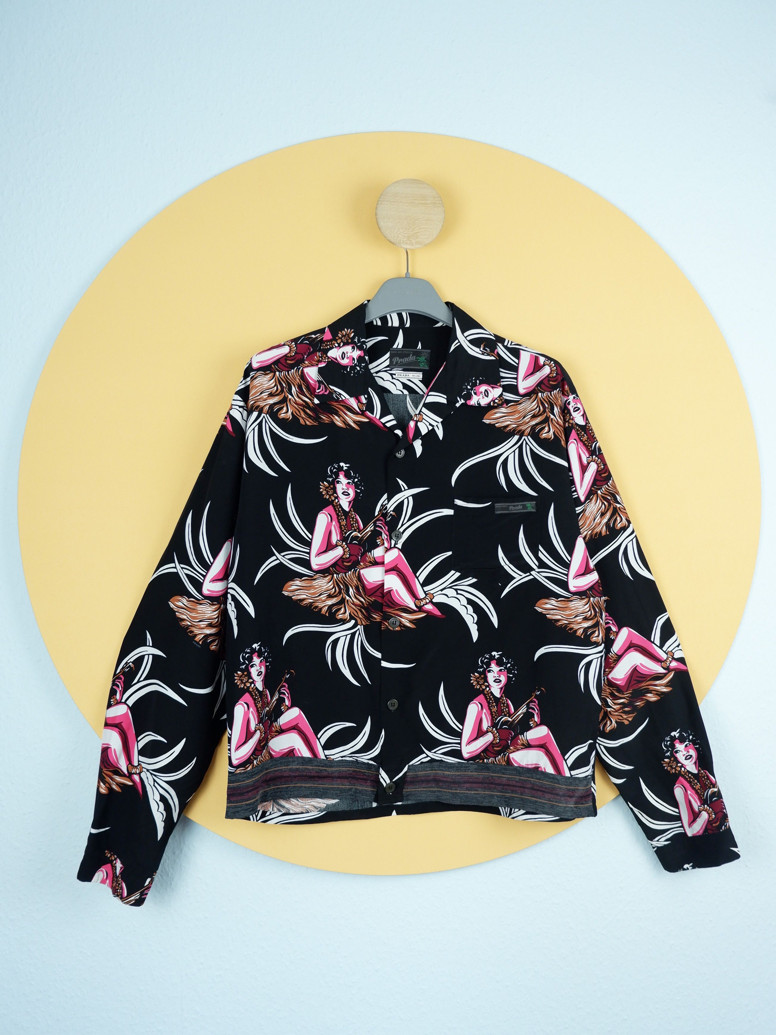 Prada Last drop! Extremely rare Prada baroque monkey shirt | Grailed