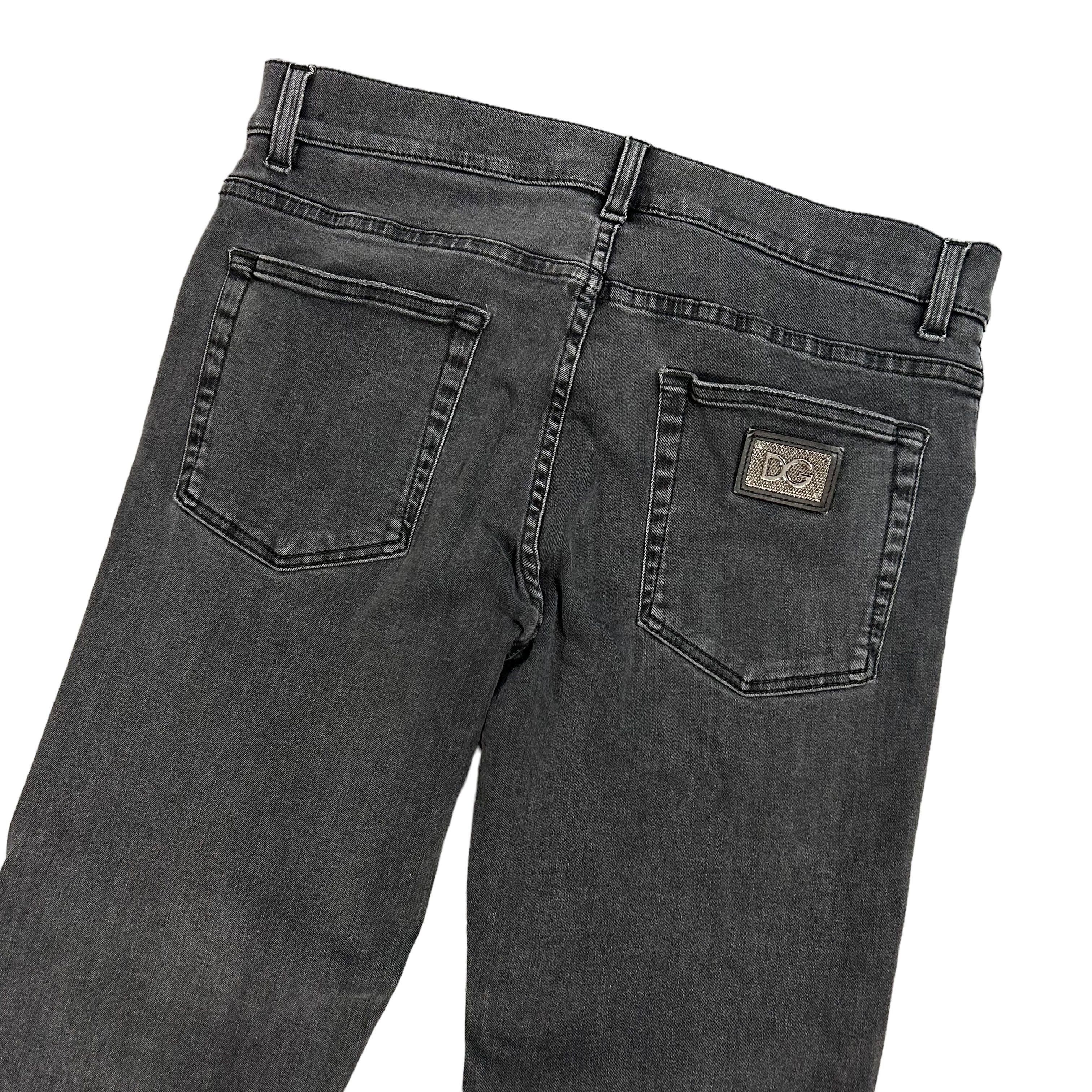 Dolce & Gabbana Dolce Gabbana Black Skinny Cotton Stretch Denim Jeans 50 Size US 32 / EU 48 - 4 Thumbnail
