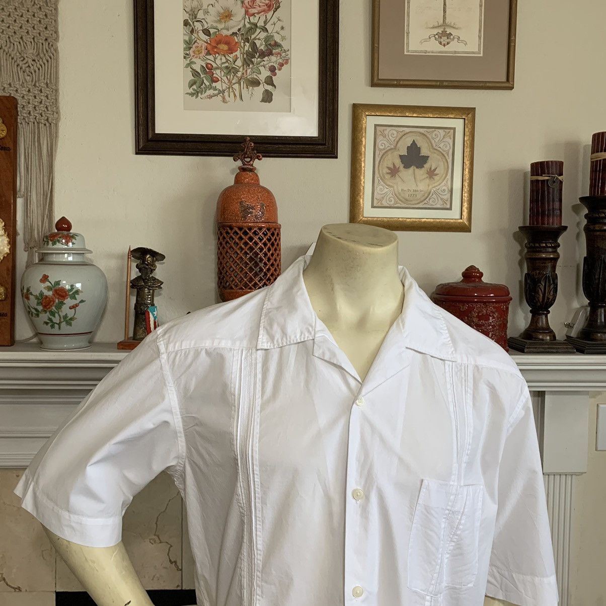 Lemaire × Uniqlo Guayabera Camp collar SS button up Size US L / EU 52-54 / 3 - 3 Thumbnail