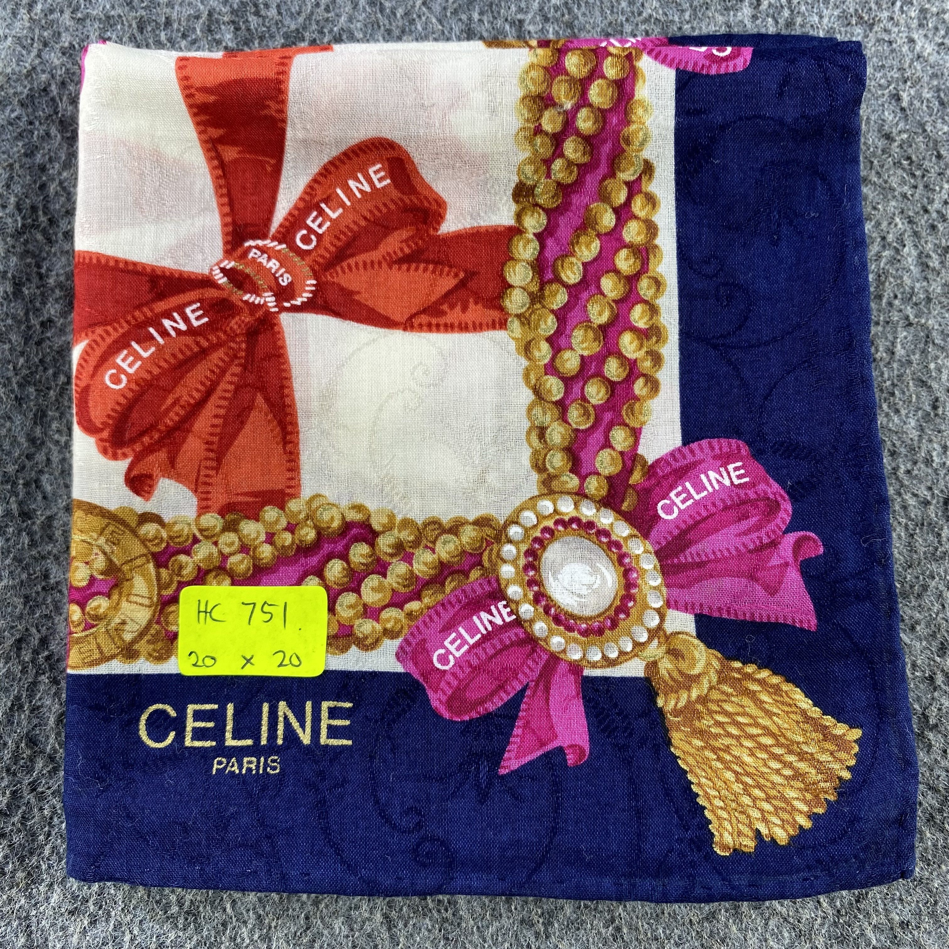 Celine × Vintage Celine Handkerchief/Neckerchief/Bandana HC751 Size ONE SIZE - 5 Thumbnail