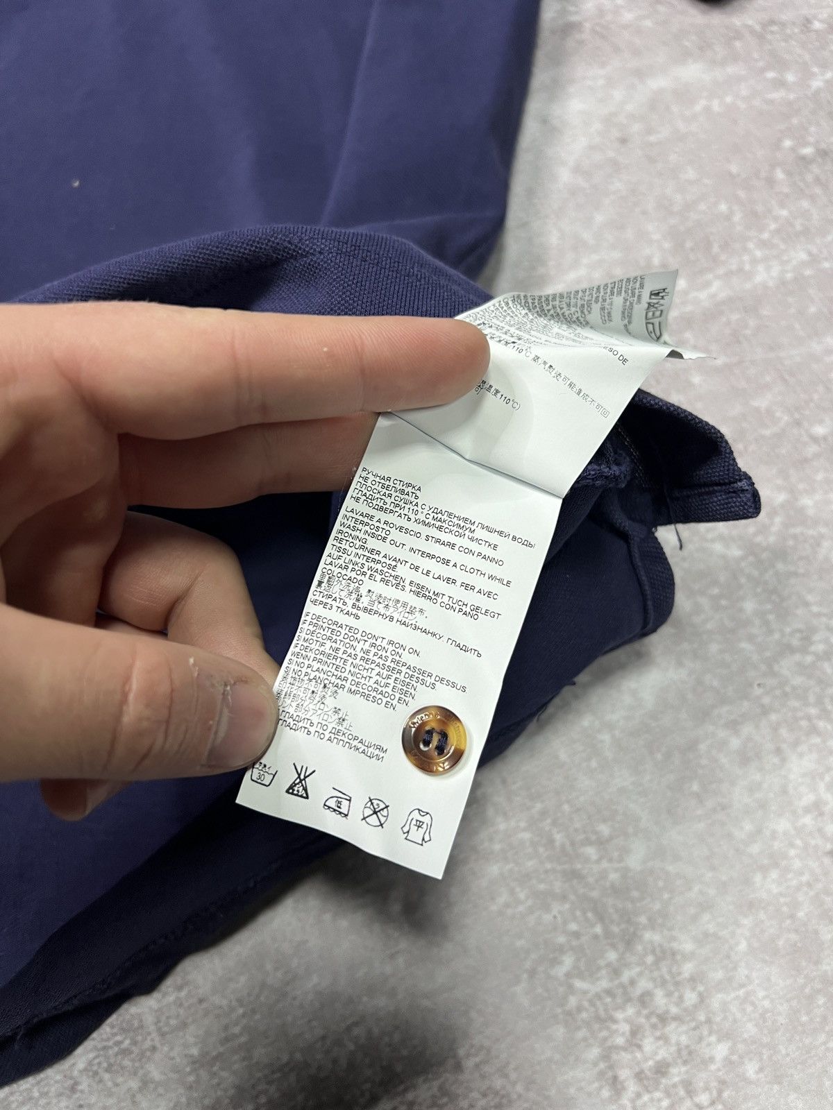 Vivienne Westwood Vivienne Westwood Blue Polo Shirt Orb Logo Size L Size US L / EU 52-54 / 3 - 6 Thumbnail