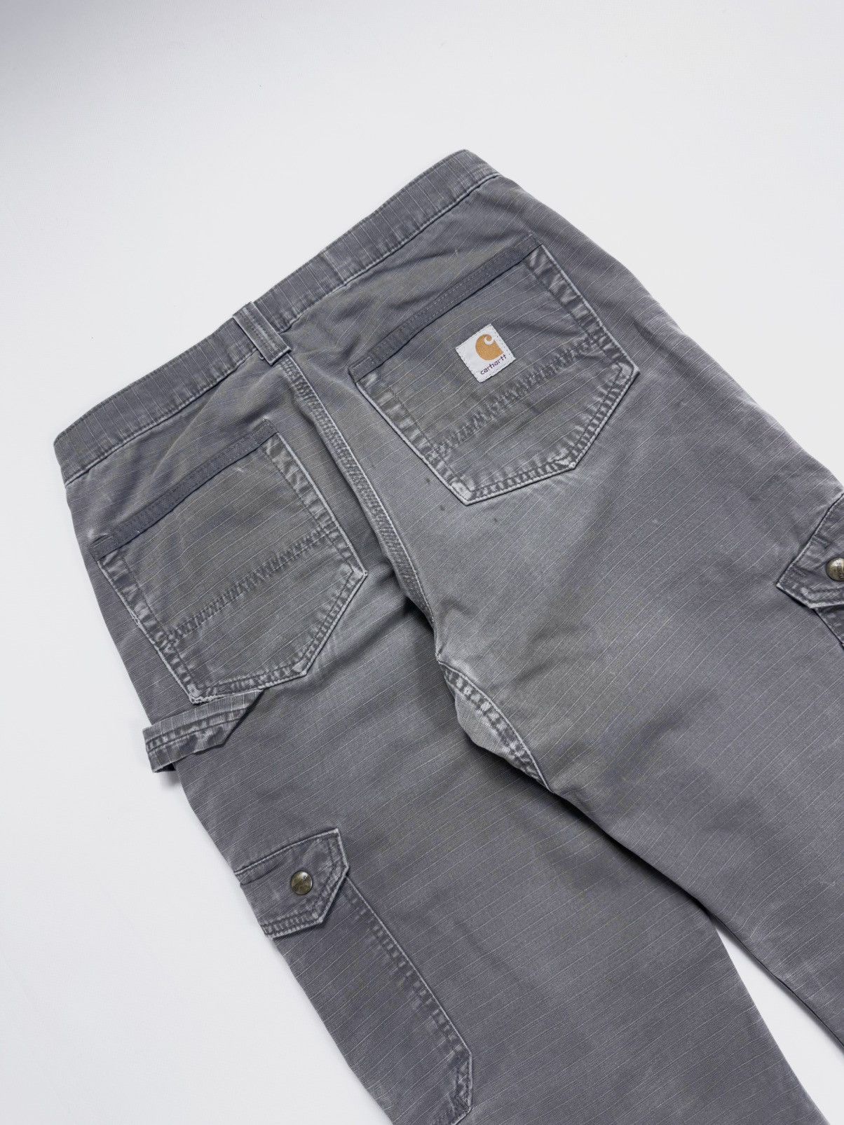 Carhartt Vintage Carhartt Flannel Double Knee Cargo Work Pants Size US 31 - 18 Thumbnail