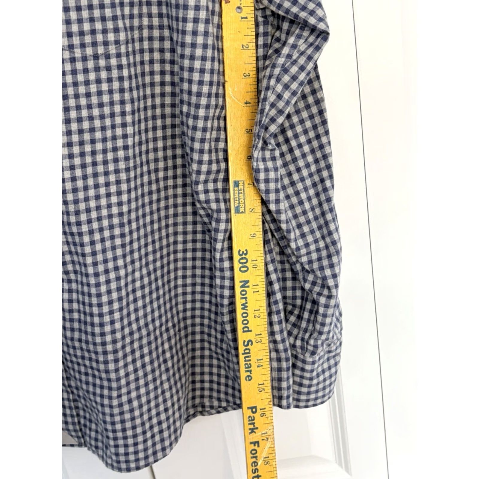 UNTUCKit UNTUCKit Shirt Mens Long Sleeve Button-Front Lightweight Casual Blue 2XL Plaid Regular Mens Size US XXL / EU 58 / 5 - 5 Thumbnail