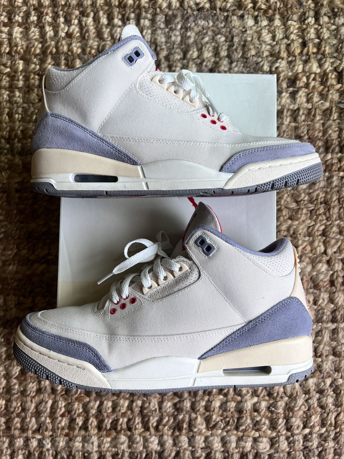 Jordan Brand × Nike Nike Air Jordan 3 Retro Muslin 2022 Size US 8.5 / EU 41-42 - 4 Thumbnail