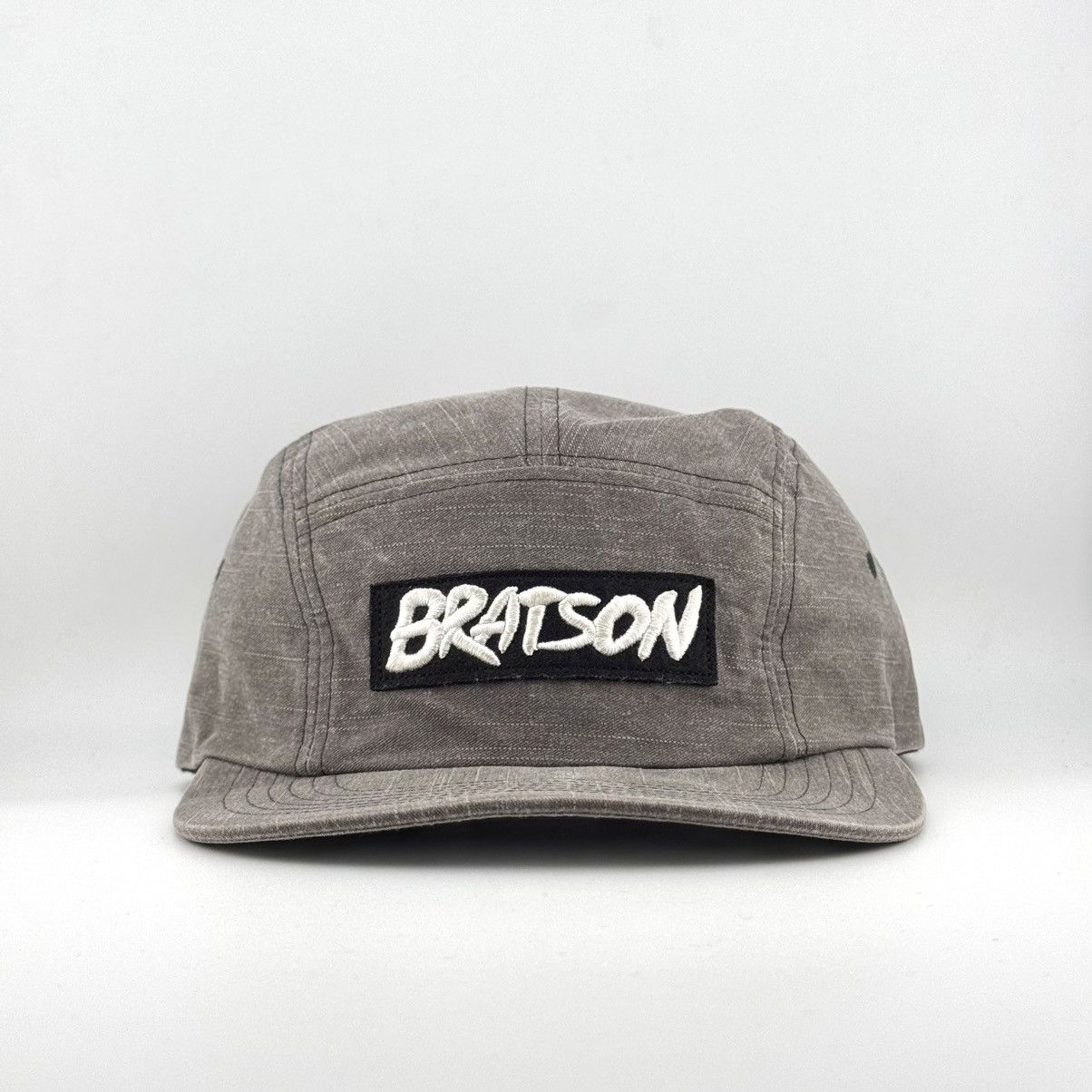 Japanese Brand Bratson From Chaos 5 Panel Camp Cap grey washed finish Hat Size ONE SIZE - 1 Thumbnail