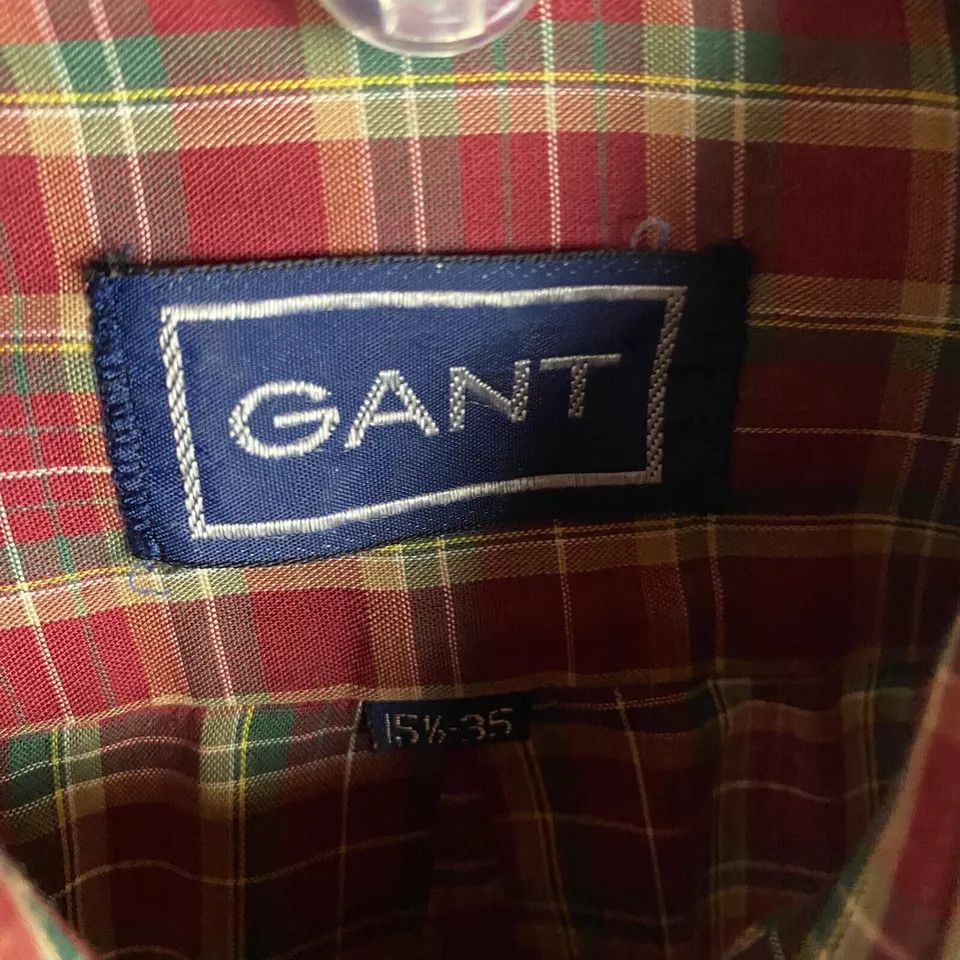 Gant Gant Button Down Shirt Men 15.5 35 Long Sleeve Cotton Plaid Size US S / EU 44-46 / 1 - 4 Thumbnail