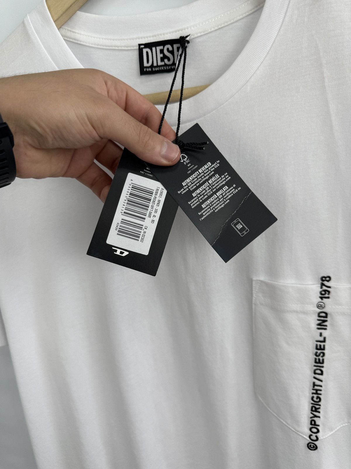 Diesel 🇺🇸❗️NEW Diesel For Successful Living T-Shirt Y2K Size US XL / EU 56 / 4 - 9 Thumbnail