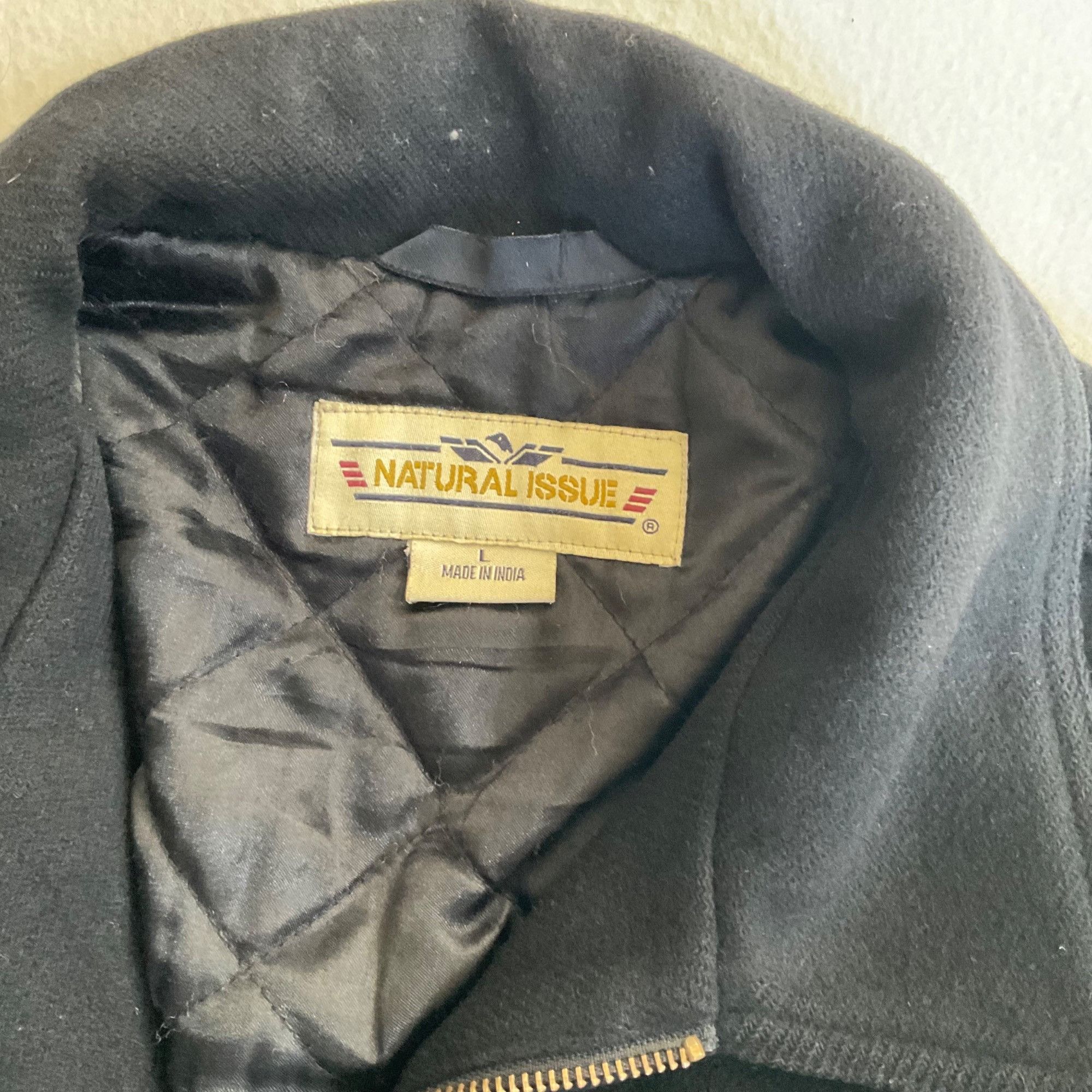 Natural Issue Natural issue men wool lining black jacket SZL chest55 Size US L / EU 52-54 / 3 - 3 Thumbnail