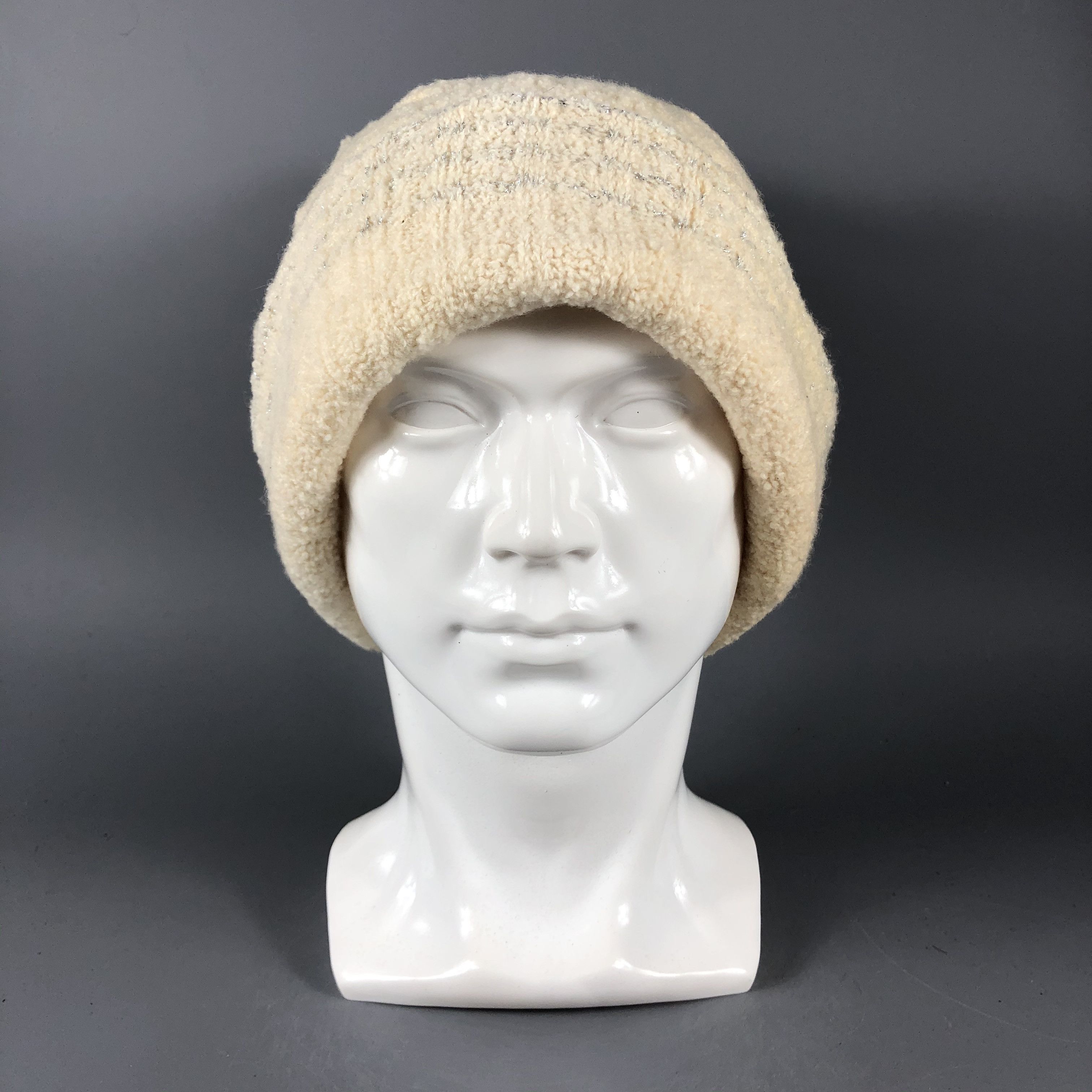 image of Vintage Knit Pompom Beanie Snow Hat Snow Cap -D887, Men's
