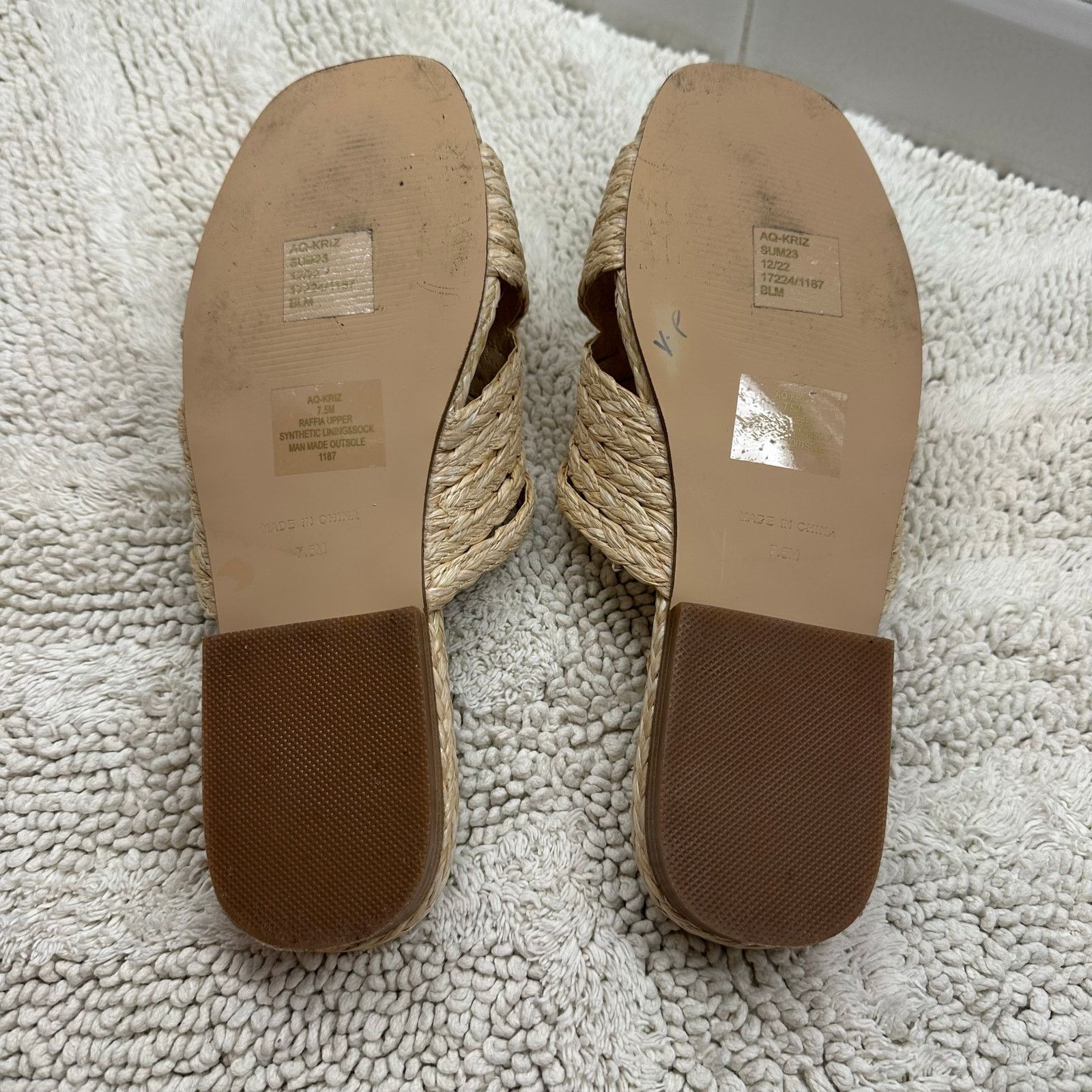 Other AQUA Kristopher Brock Crossover Espadrille Sandals 7.5M Size US 7.5 / IT 37.5 - 7 Thumbnail