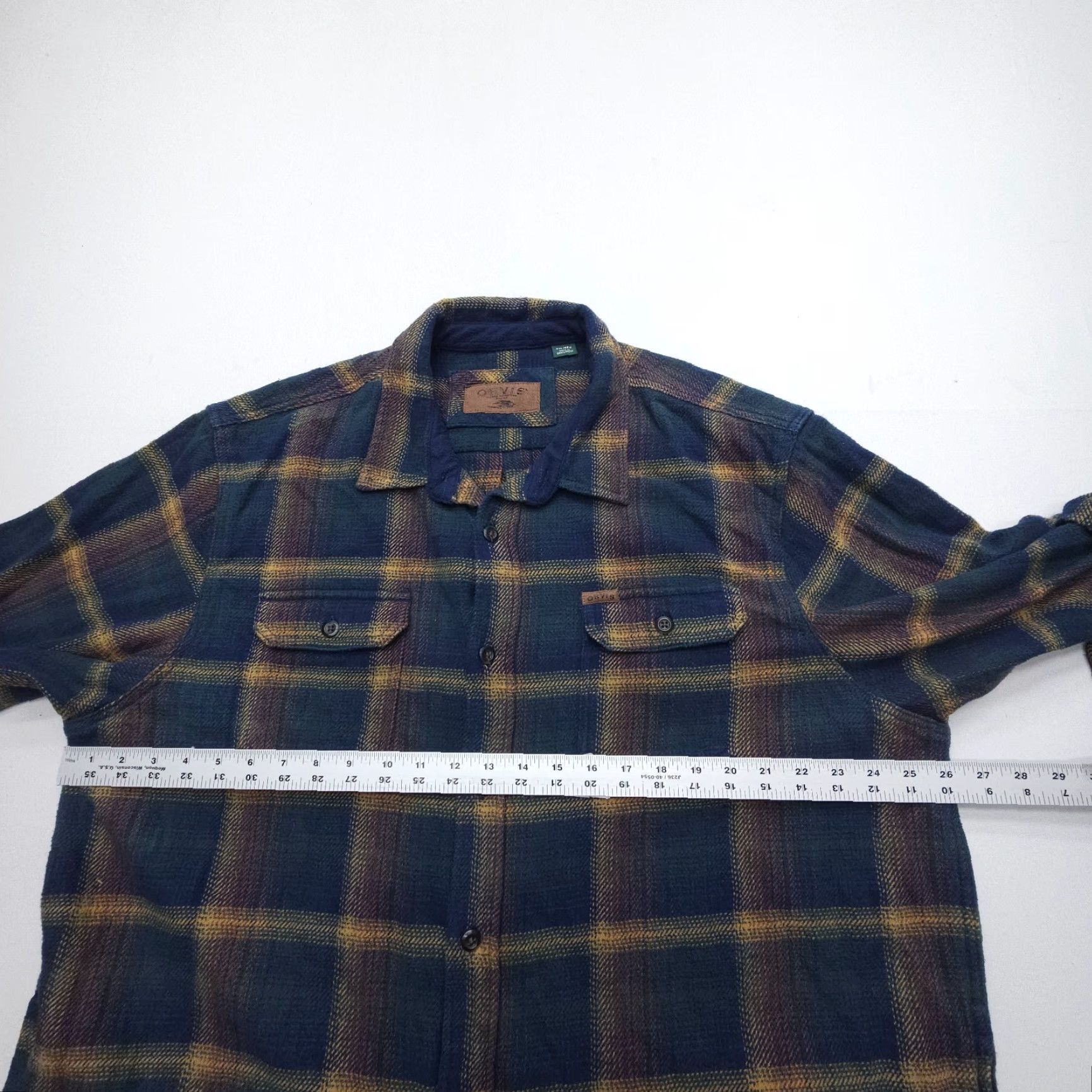 Orvis Orvis Shirt Mens XXL Plaid Pockets Button-Up Shacket Camping Cabin Outdoor Size US XXL / EU 58 / 5 - 6 Thumbnail