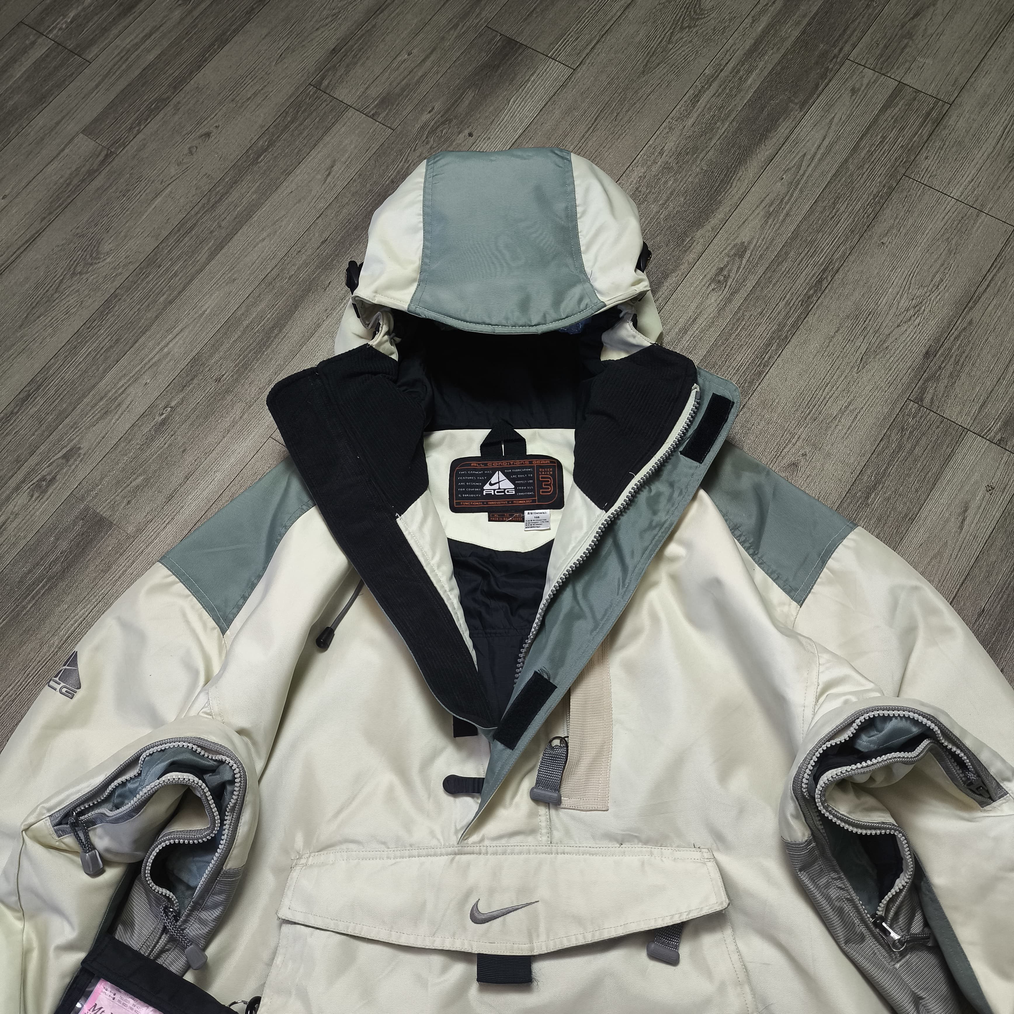 Goretex × Nike ACG Nike ACG Padded Half Zip Winter Anorak Jacket (1990s) Size US XL / EU 56 / 4 - 17 Thumbnail
