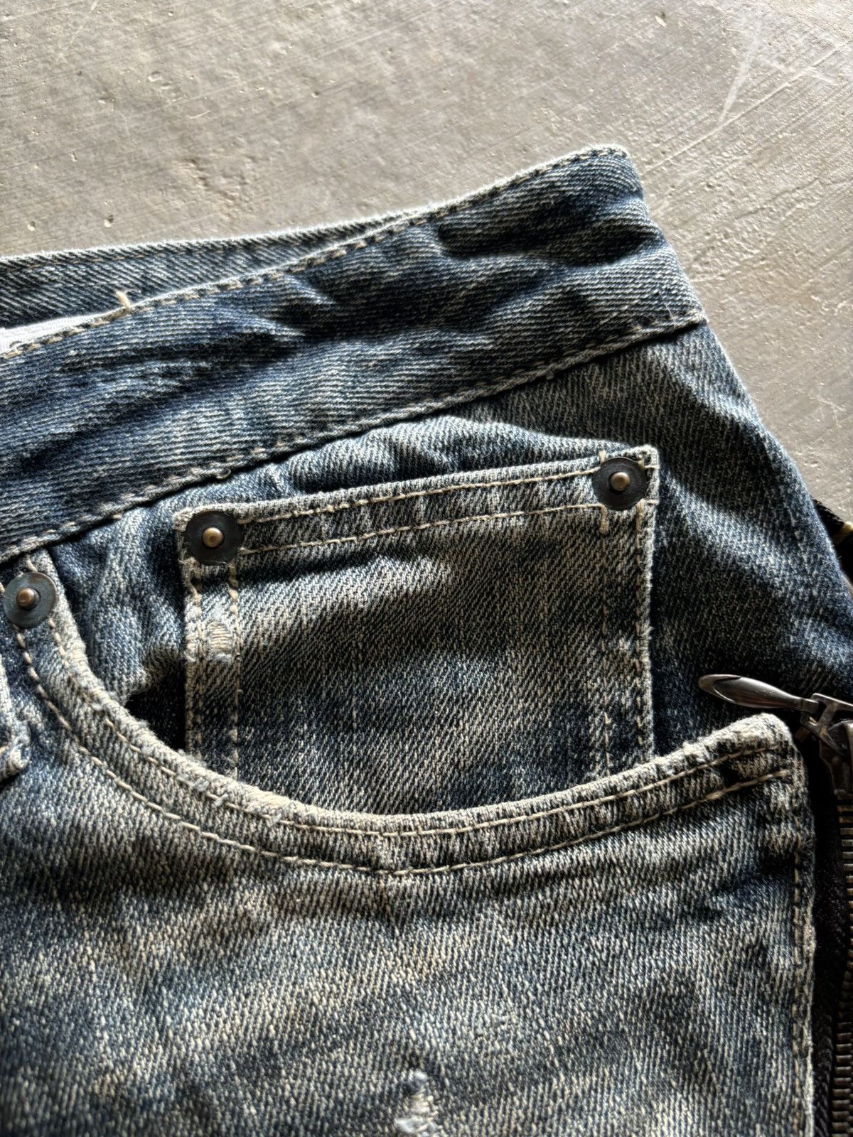 If Six Was Nine Flare Semantic design rusty japanese jeans punk grunge style Size US 34 / EU 50 - 8 Thumbnail