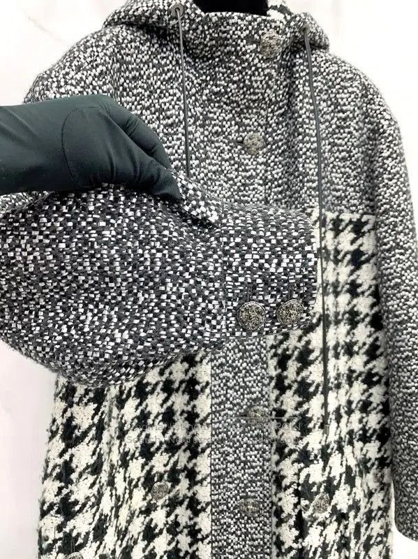 Chanel Chanel Gray Wool Blend Mid-Length Coat . Size S / US 4 / IT 40 - 4 Thumbnail
