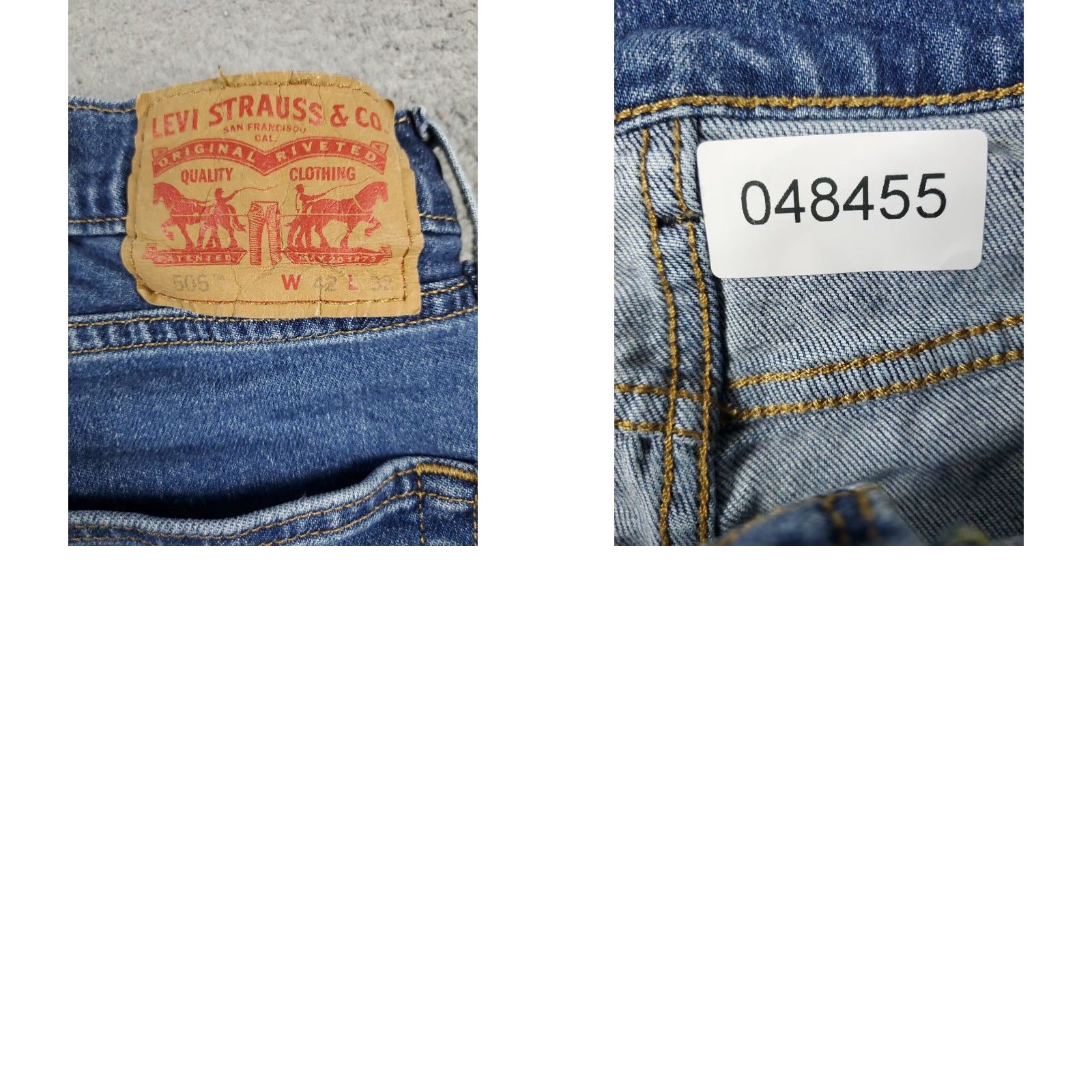 Levi's Levis Mens 505 Straight Leg Jeans 42x32 Extra Large XL Blue Casual Size US 42 / EU 58 - 8 Thumbnail