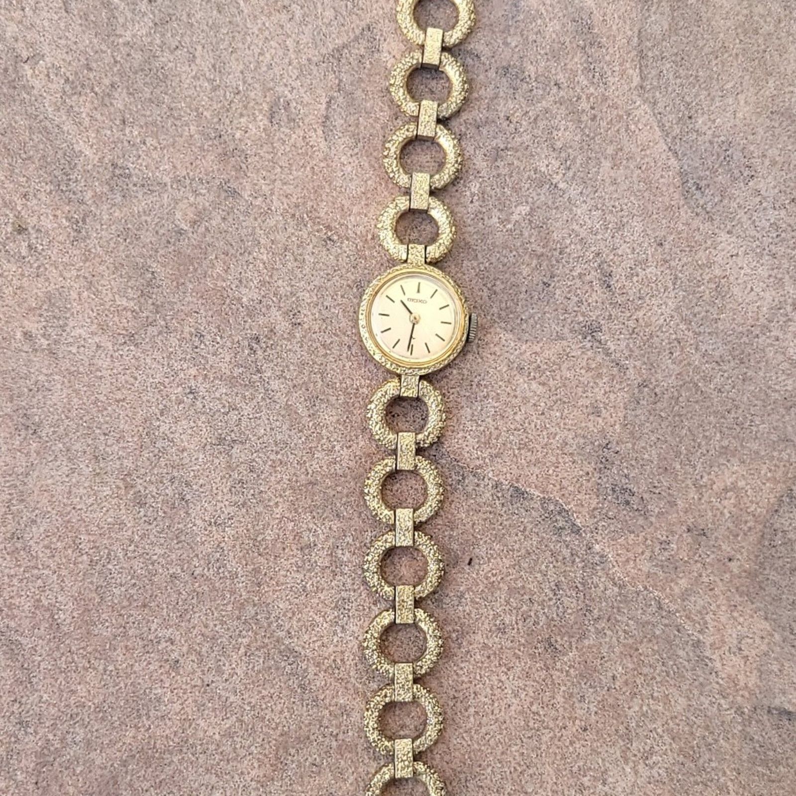 Seiko Vtg Seiko Gold Tone Automatic Wind-up Watch Size ONE SIZE - 3 Thumbnail