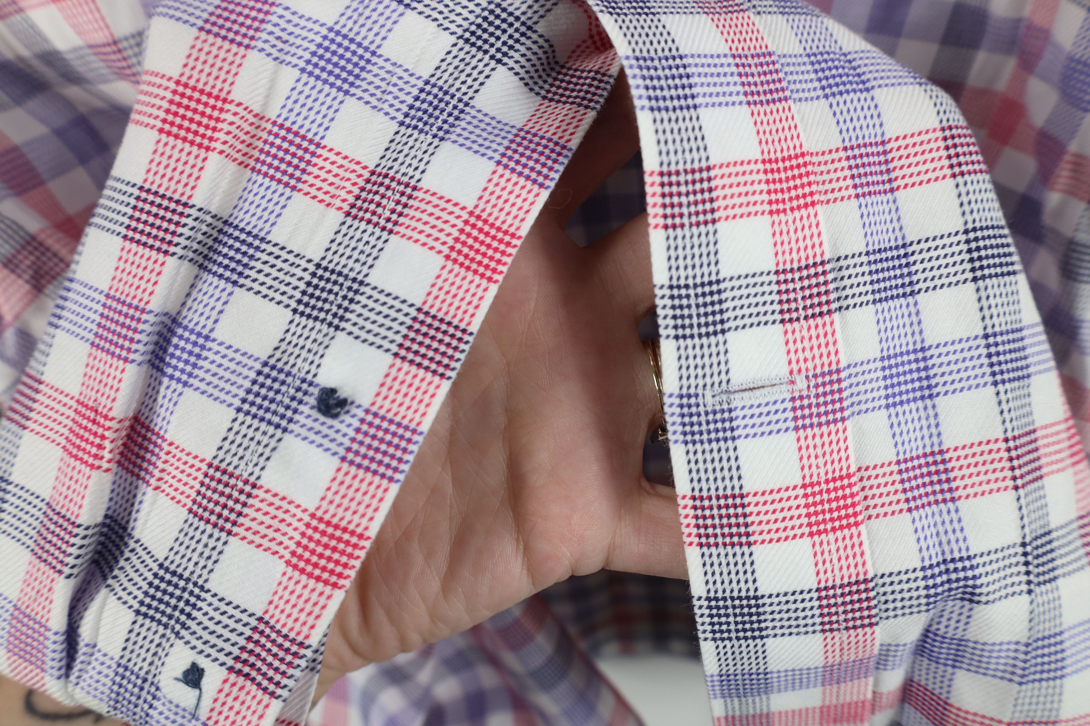 Johnston & Murphy Johnston & Murphy Checkered Collared Button Shirt Cotton Size US XL / EU 56 / 4 - 11 Thumbnail