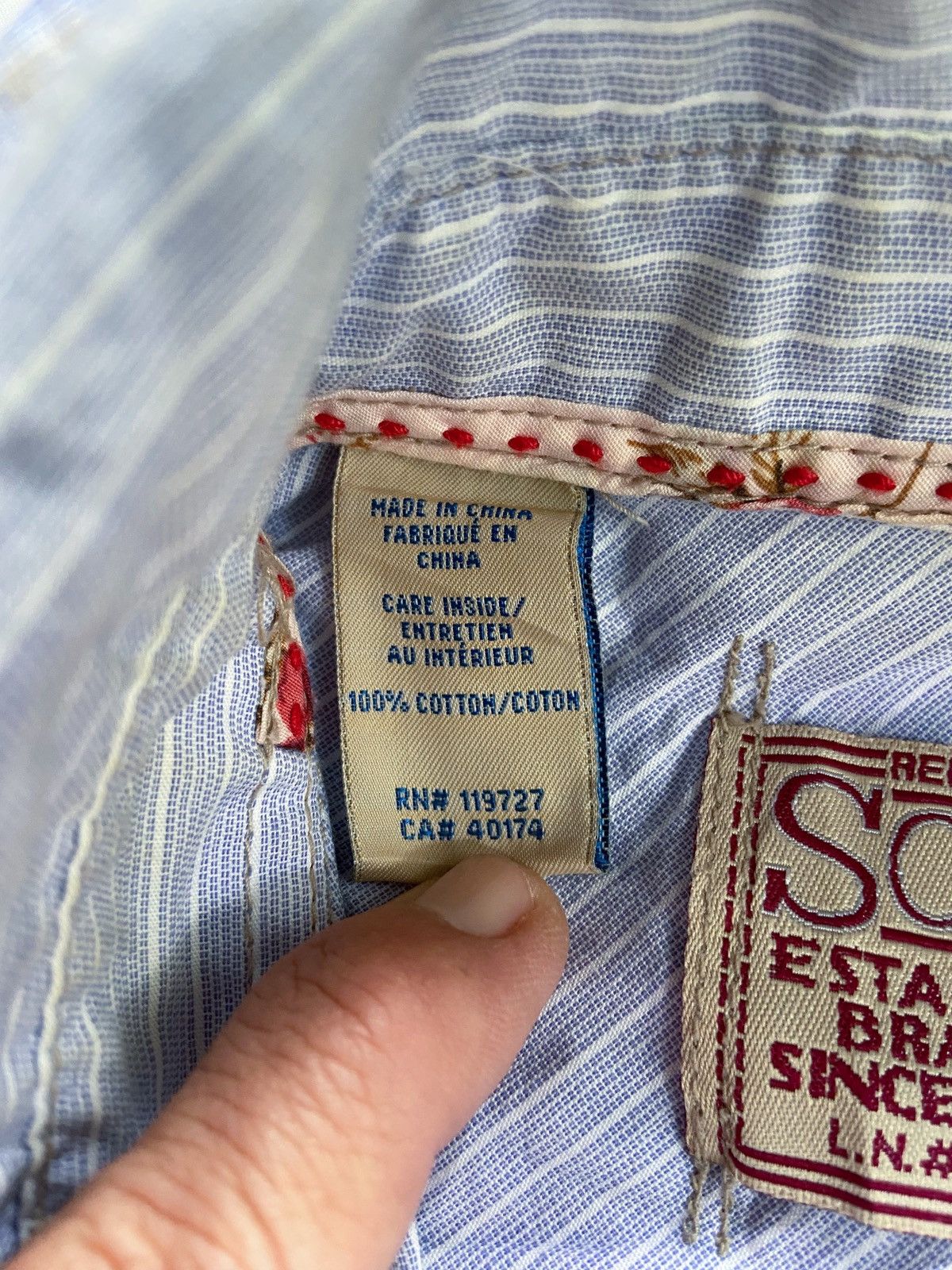 Beauty Beast SCOTCH & SODA DOUBLE LAYER BUTTON UP SHIRT Size US M / EU 48-50 / 2 - 15 Thumbnail