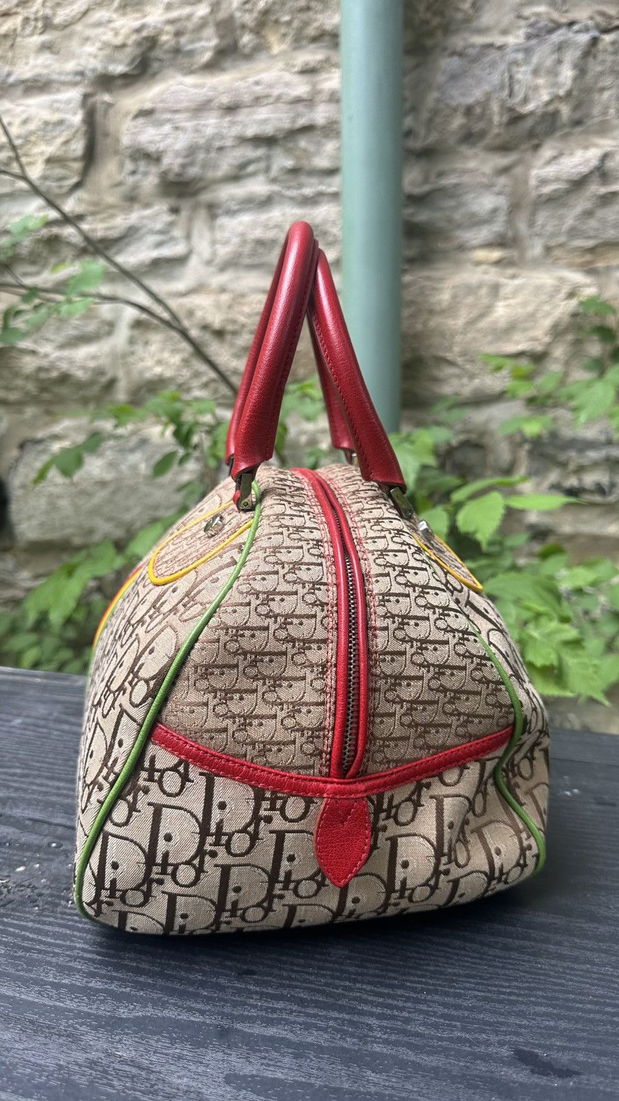 Dior Vintage Dior Trotter Rasta Bowling Bag Size ONE SIZE - 9 Thumbnail